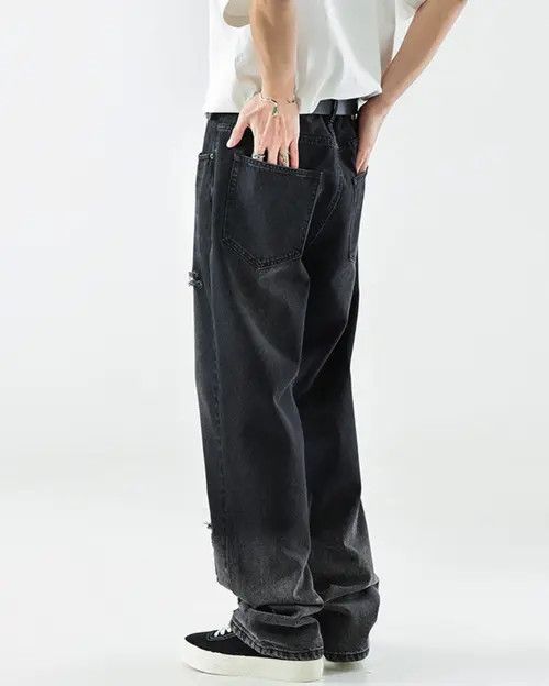 VIBE Street star embroidered washed gradient jeans Size US 34 / EU 50 - 2 Thumbnail