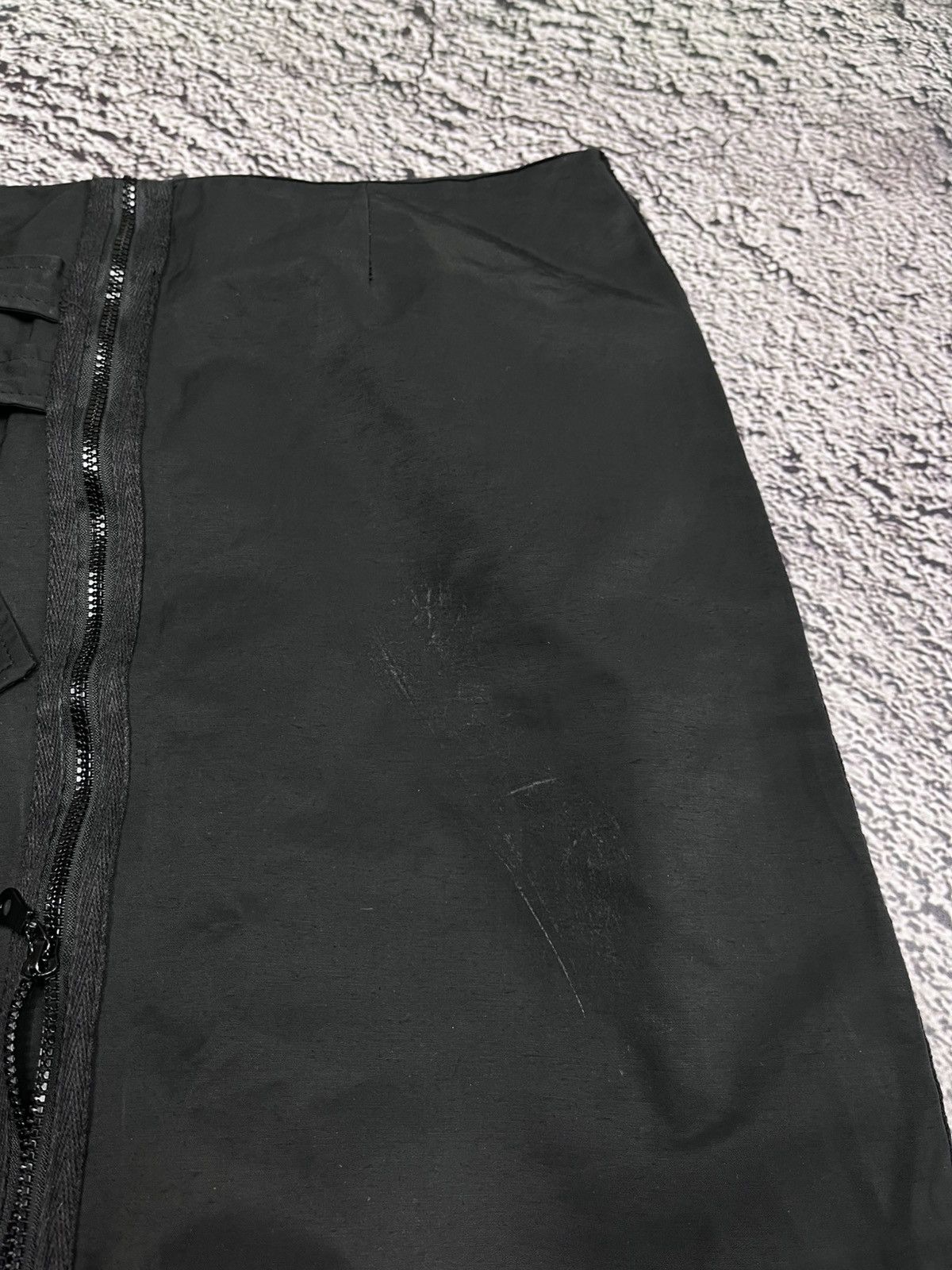 Japanese Brand Gothic Style Vertical Zip Skirt Asymmetrical Grunge Opium Size 30" / US 8 / IT 44 - 6 Thumbnail