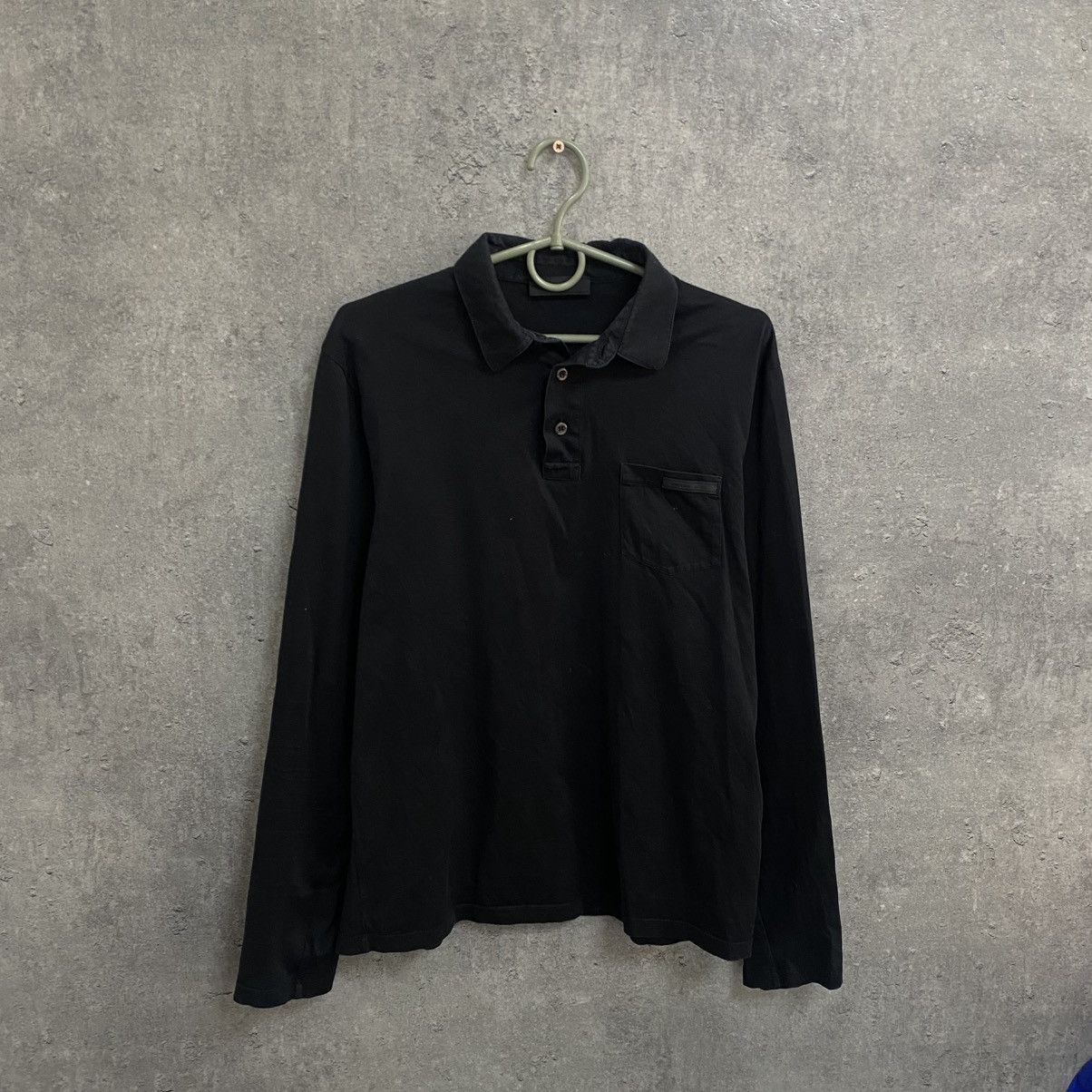 Prada Prada Red Tab Polo Longsleeve Size US S / EU 44-46 / 1 - 1 Thumbnail
