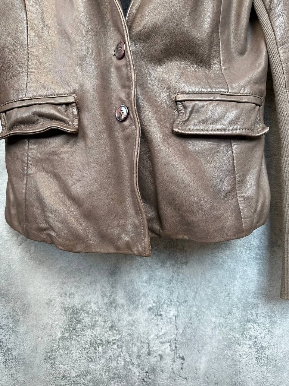 Leather × Muubaa × Vintage Muubaa Futura Leather Jacket in Steel Grey Avant-Garde Size M / US 6-8 / IT 42-44 - 8 Thumbnail