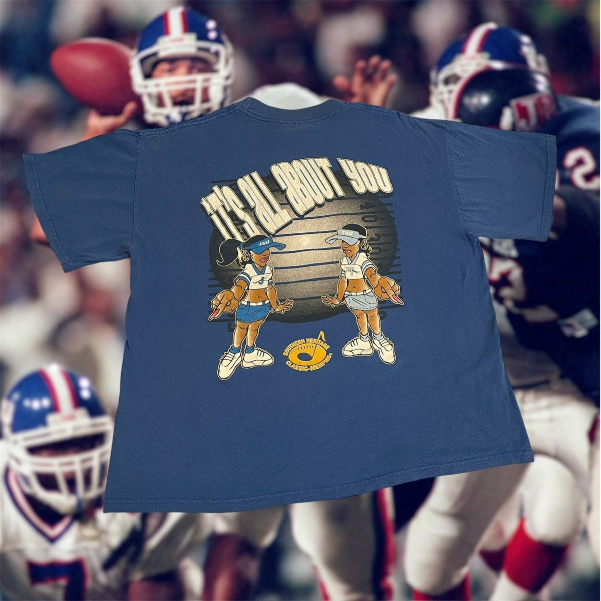 NCAA × Vintage Vintage 1990s HBCU Tennessee State vs Jackson State Tee Size US XL / EU 56 / 4 - 2 Thumbnail