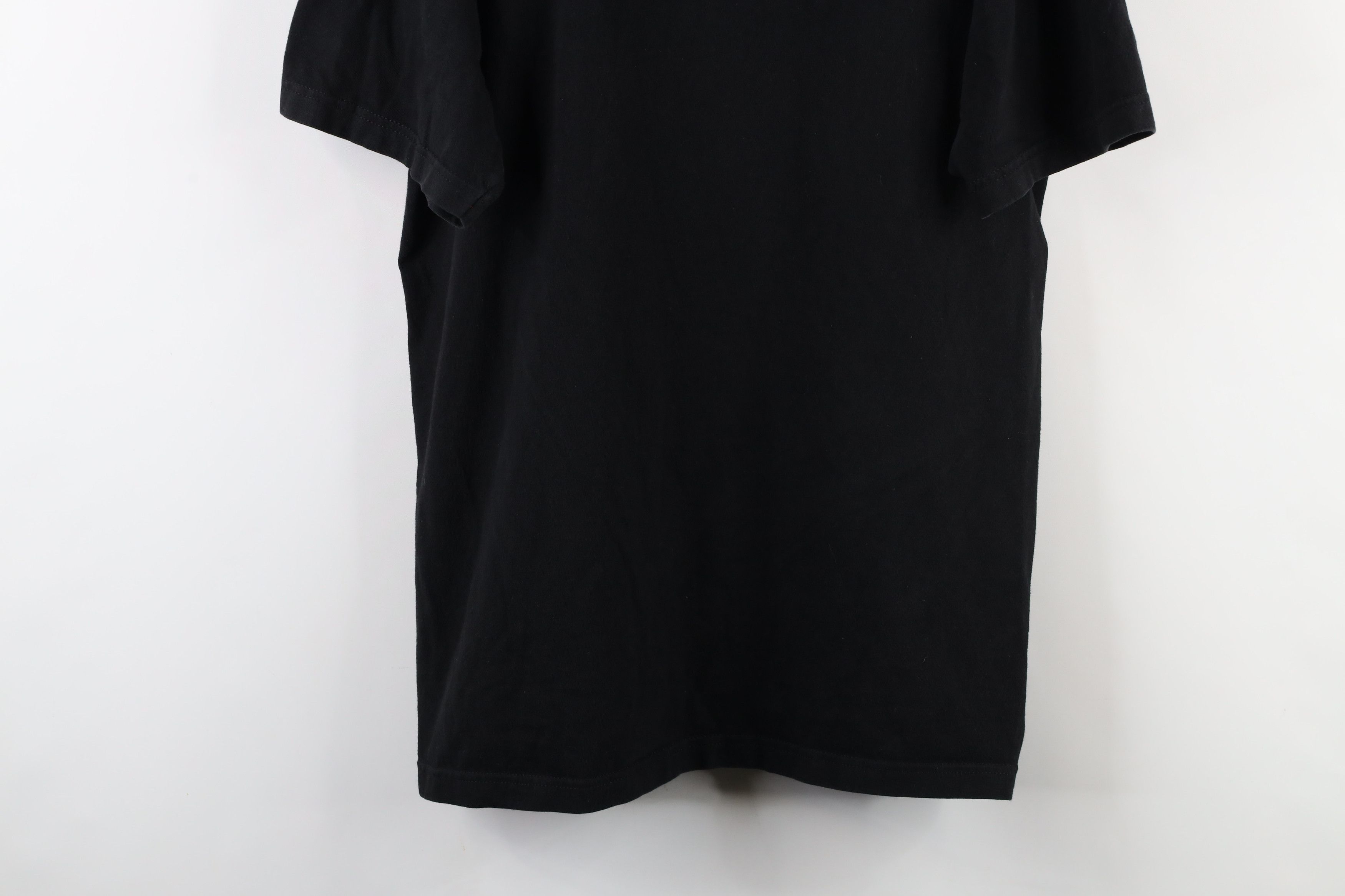 Vintage Vintage 90s Streetwear Heavyweight Cotton T-Shirt Black Size US L / EU 52-54 / 3 - 3 Thumbnail