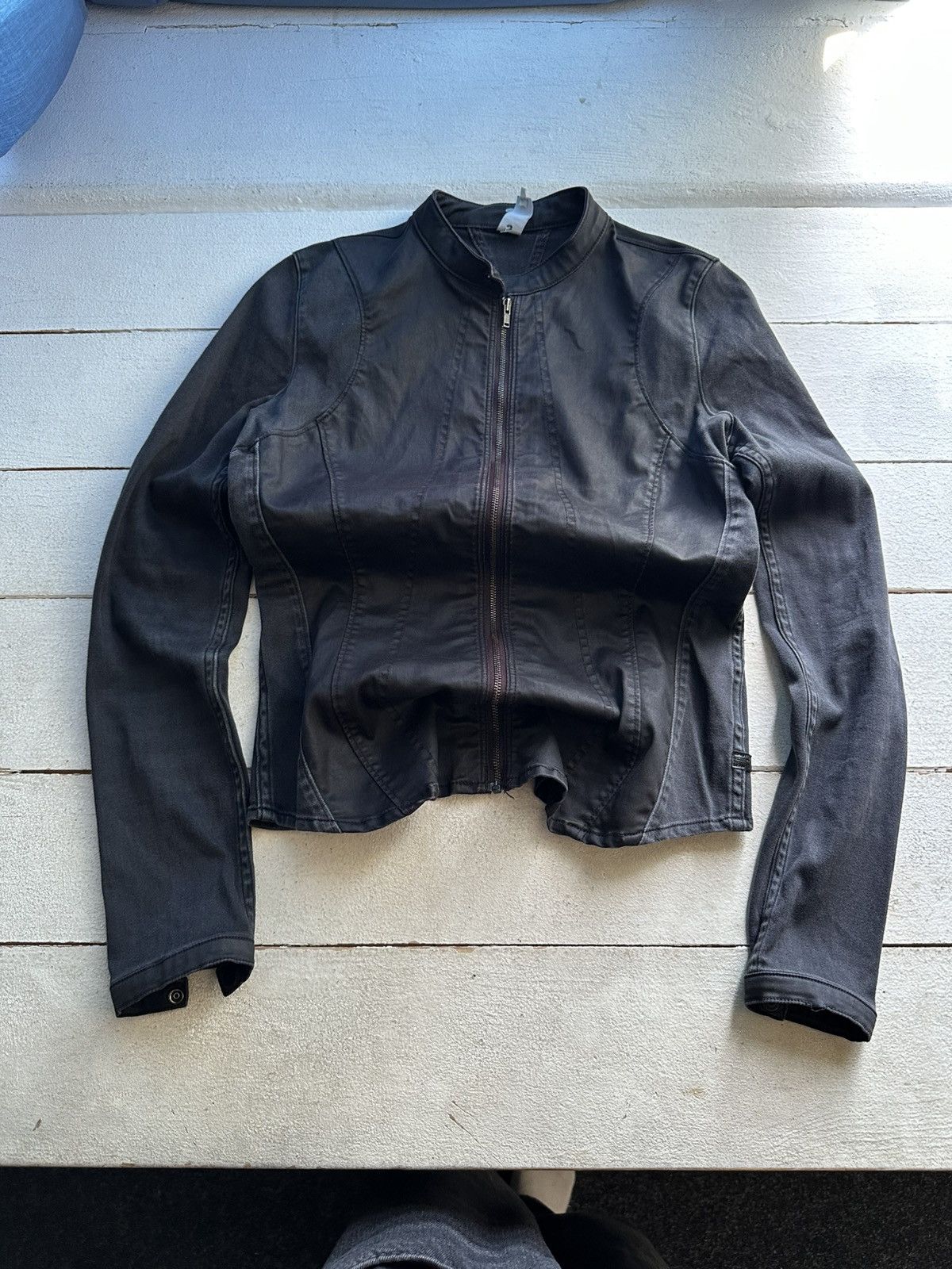 G-Star 🚨 G STAR RAW WMN Y2K Vintage Denim Zip Racing Jacket Size M / US 6-8 / IT 42-44 - 1 Thumbnail