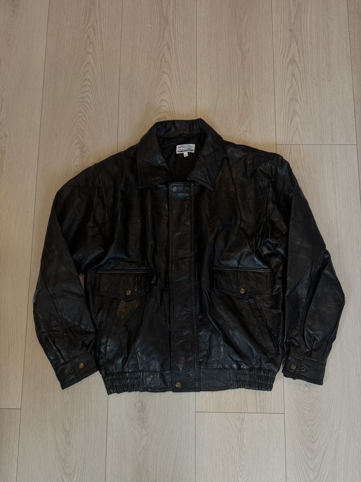 Vintage Pigskin Leather Road Pro Racing Jacket