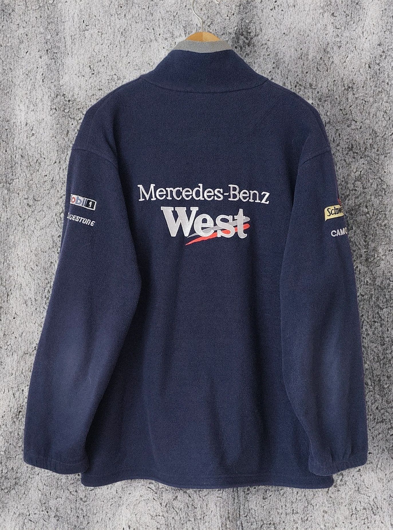Mercedes-Benz × Vintage Vintage West x Mobil x Mercedes Benz VTG 90s Polar Fleece Size US XL / EU 56 / 4 - 1 Thumbnail