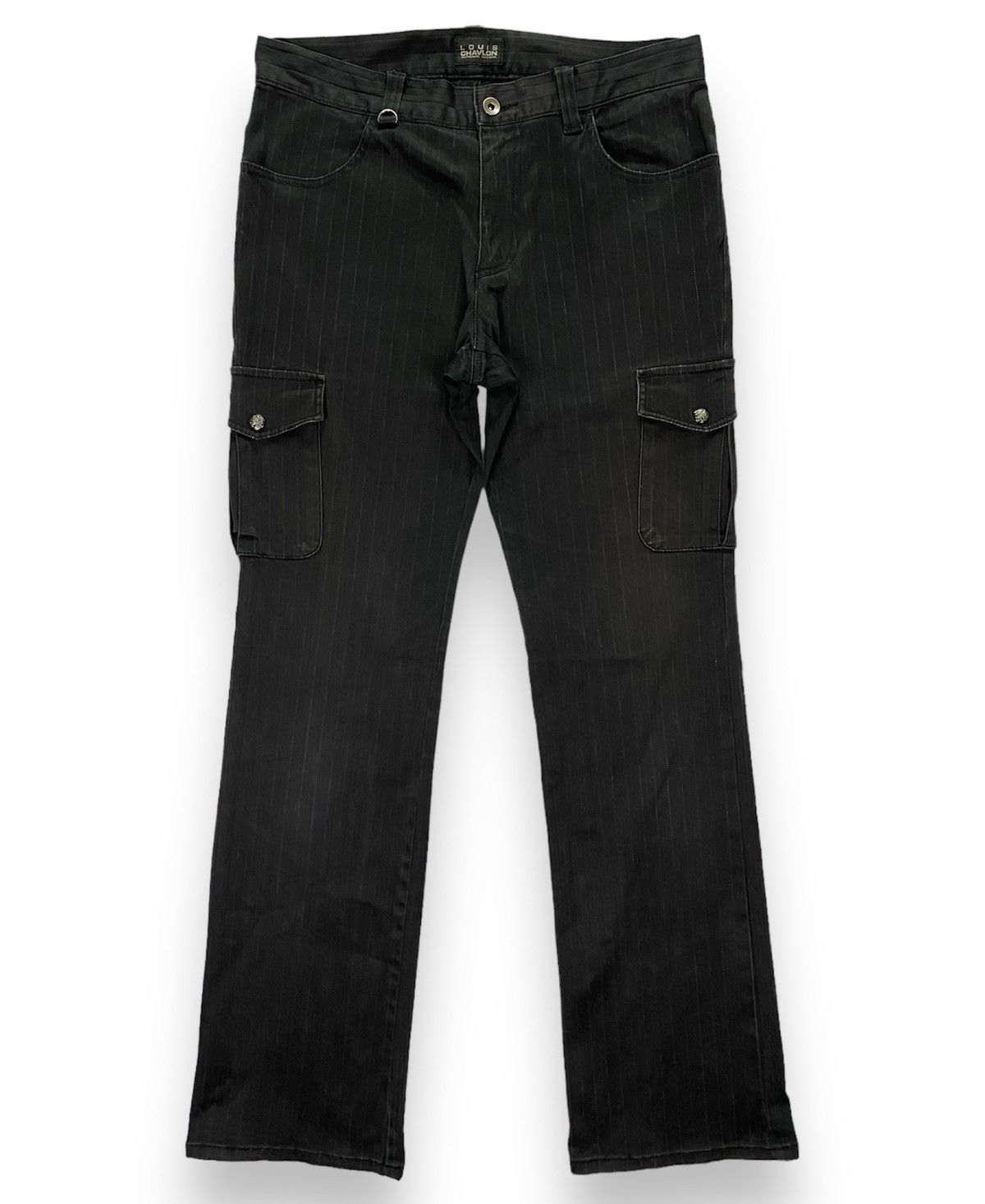 image of Kmrii x Le Grande Bleu L G B Louis Chavlon Stripes Cargos in Black, Men's (Size 33)