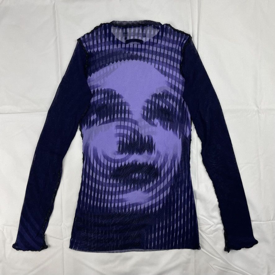 Jean Paul Gaultier AW2001 Jean Paul Gaultier Garbo/Dietrich Mesh Top Vintage Size US M / EU 48-50 / 2 - 2 Thumbnail