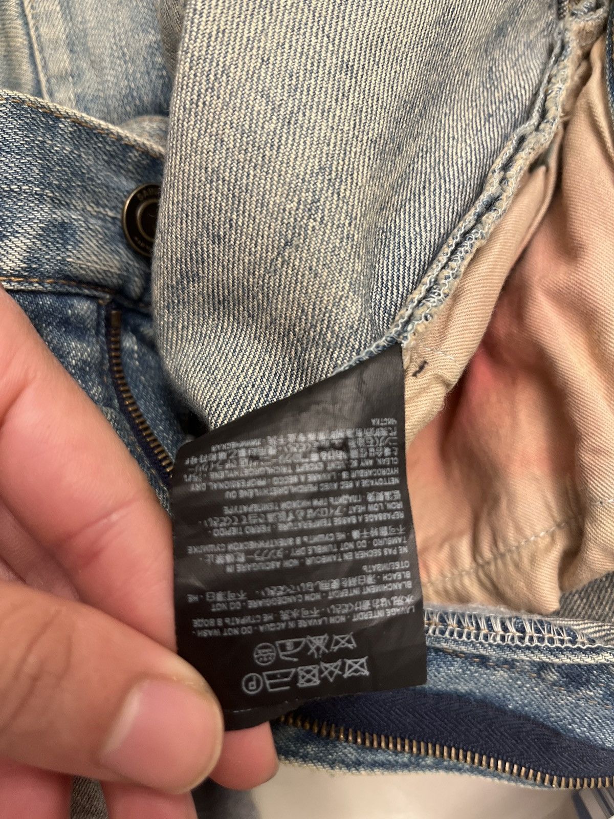 Saint Laurent Paris Saint Laurent D02 Distressed Denim Size US 31 - 5 Thumbnail