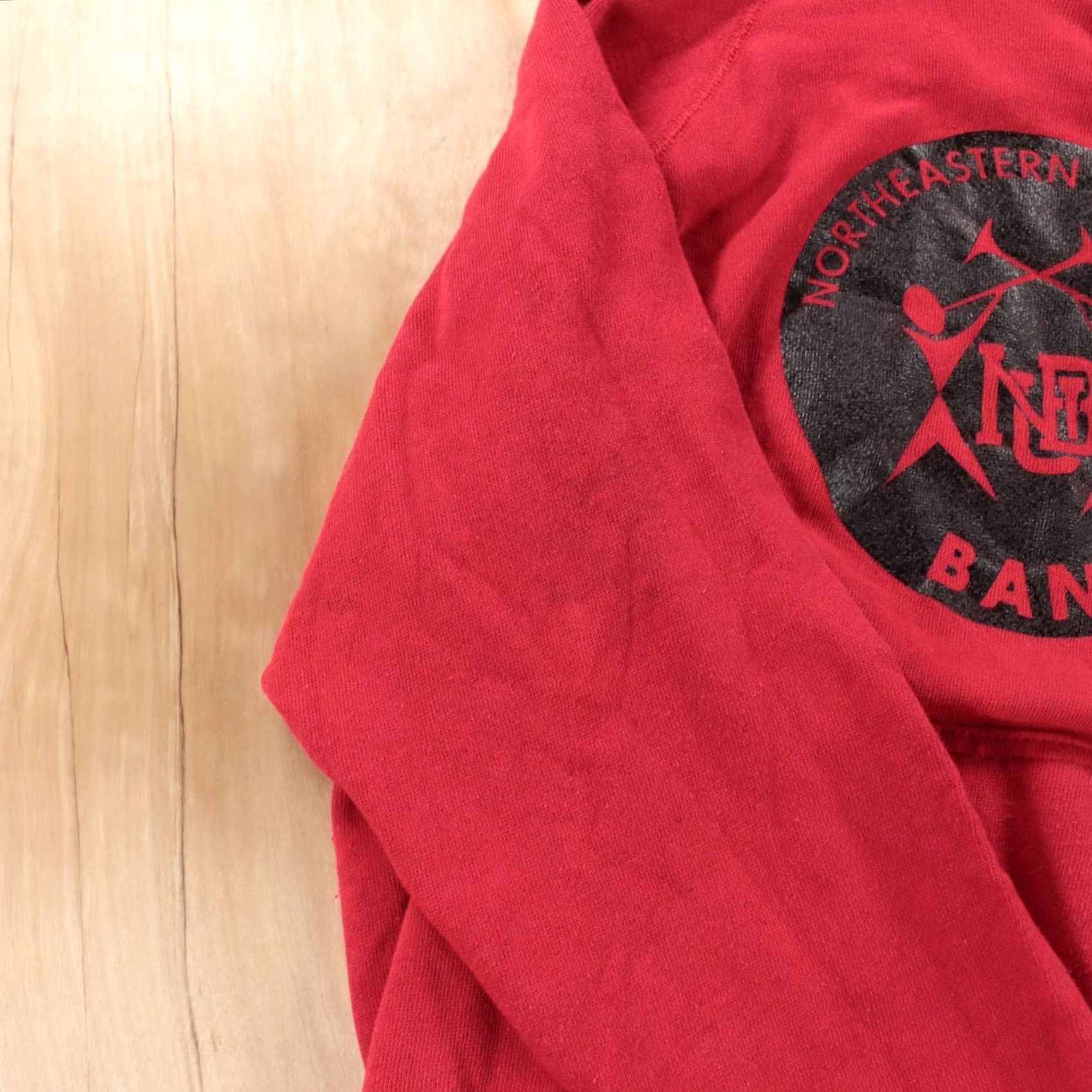 Vintage VINTAGE Northeastern University Band raglan hoodie sweatshirt SMALL thin 70s 80s Size US S / EU 44-46 / 1 - 5 Thumbnail