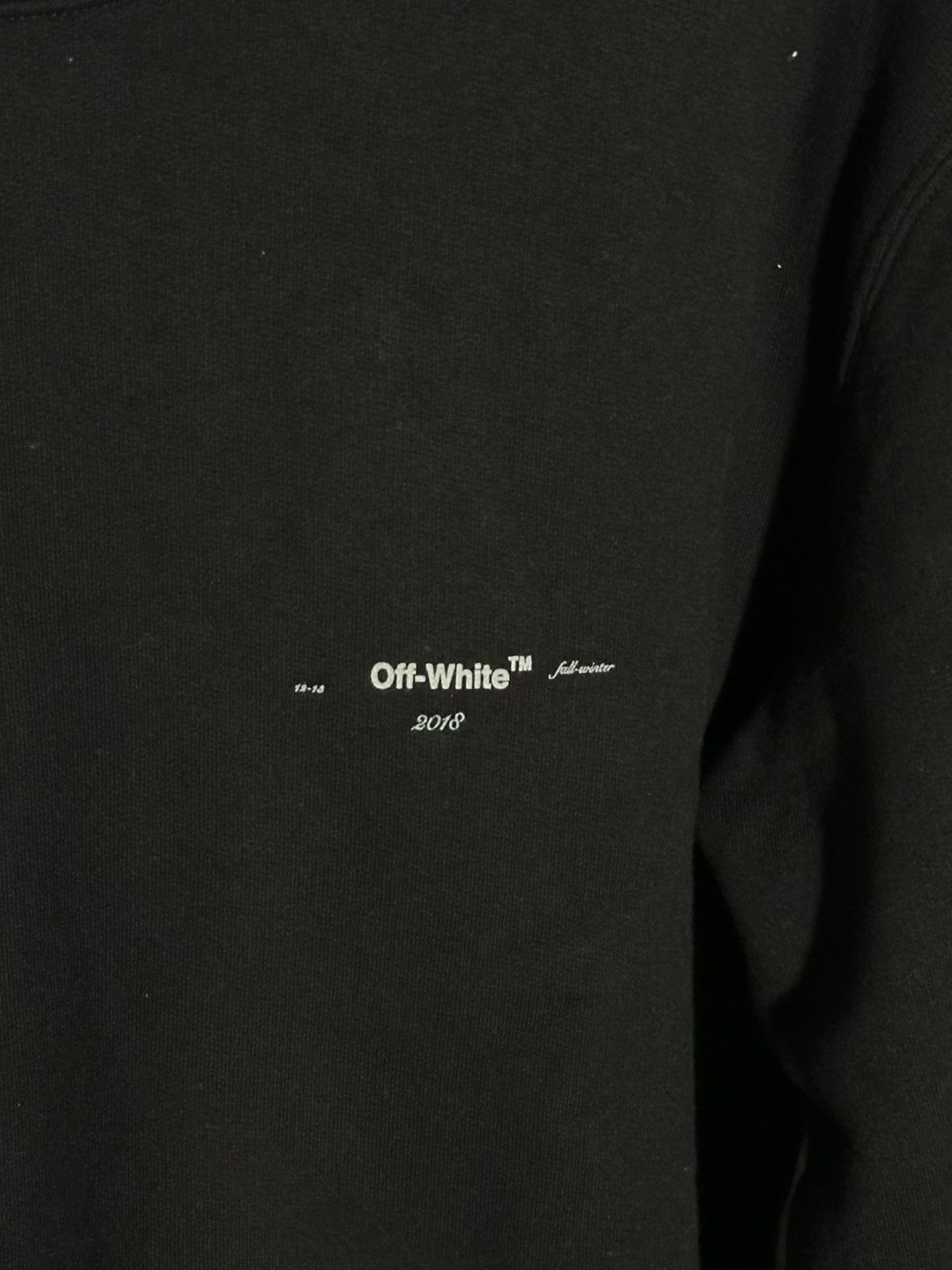 Off-White Off White Black and White Crewneck Small Size US S / EU 44-46 / 1 - 2 Thumbnail