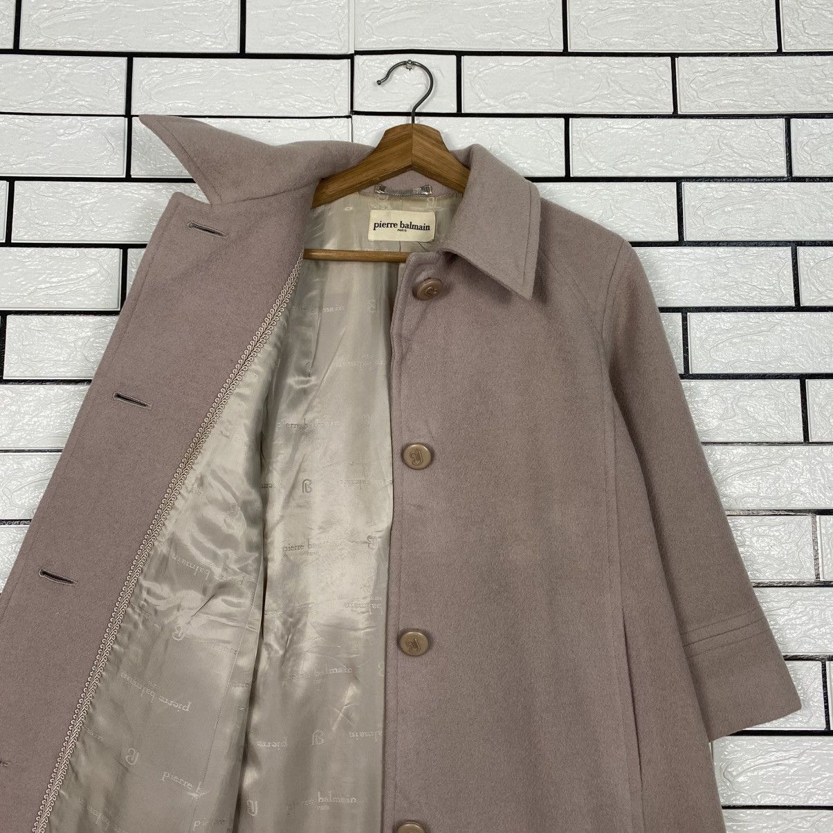 Japanese Brand Vintage Long Jacket Wool Pierre Balmain Size US M / EU 48-50 / 2 - 14 Thumbnail