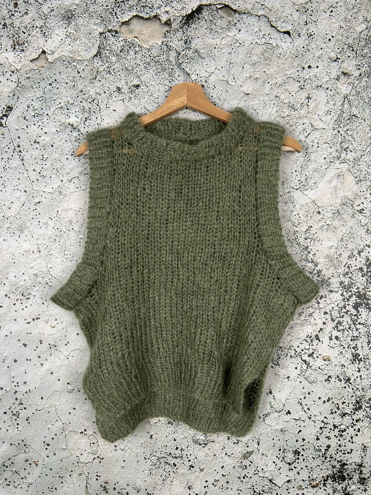 Other Vintage Mohair Wool Vest Avantgarde Alternative Grunge Size US S / EU 44-46 / 1 - 1 Thumbnail