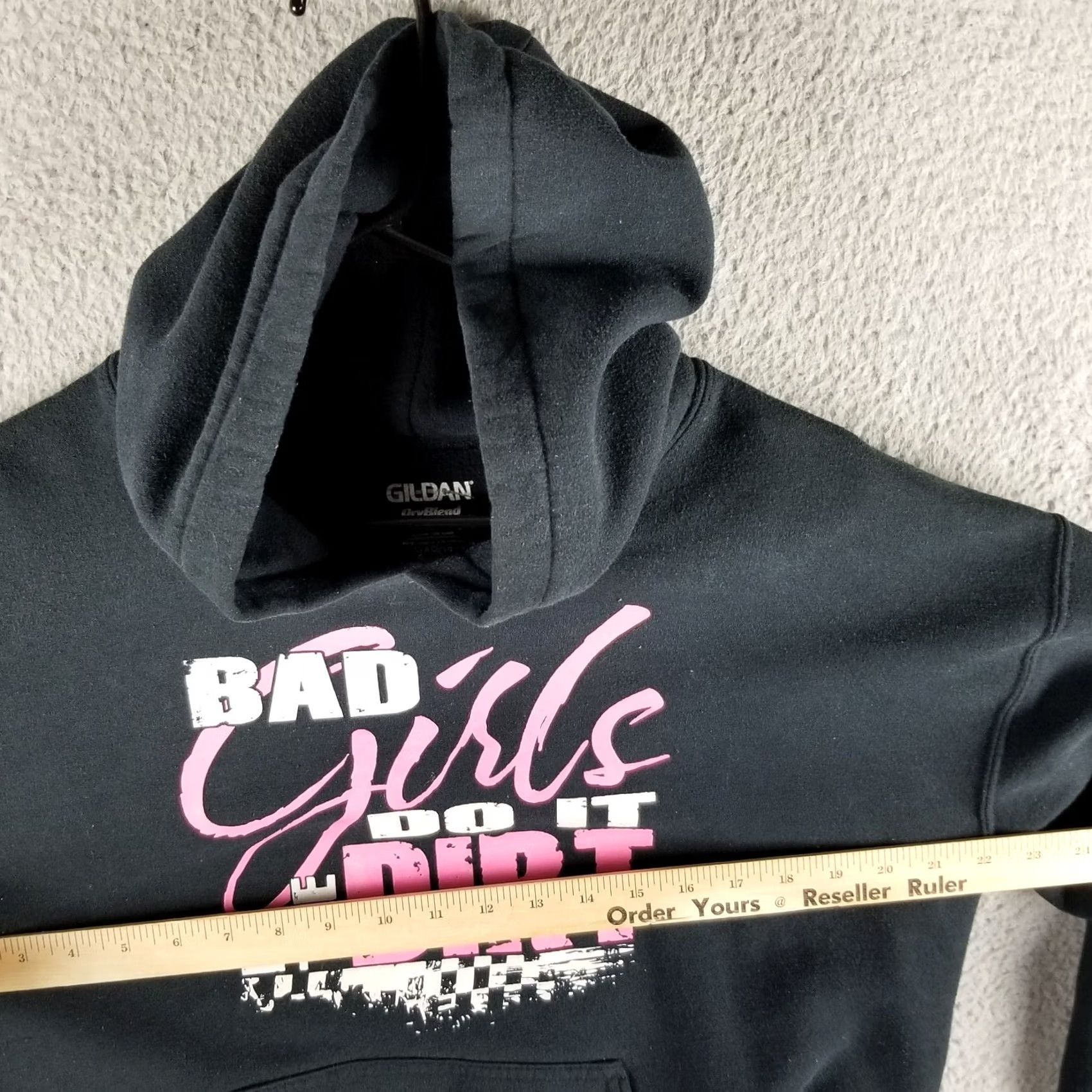 Gildan Motocross Hoodie Men Medium Black Geometric Logo Motocross Racing 90s? Size US M / EU 48-50 / 2 - 6 Thumbnail