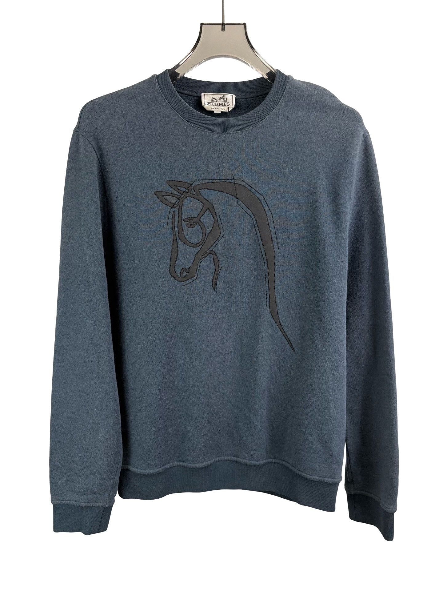 Hermes Hermes Lambskin Horse Patch Sweatshirt M Size US M / EU 48-50 / 2 - 1 Thumbnail