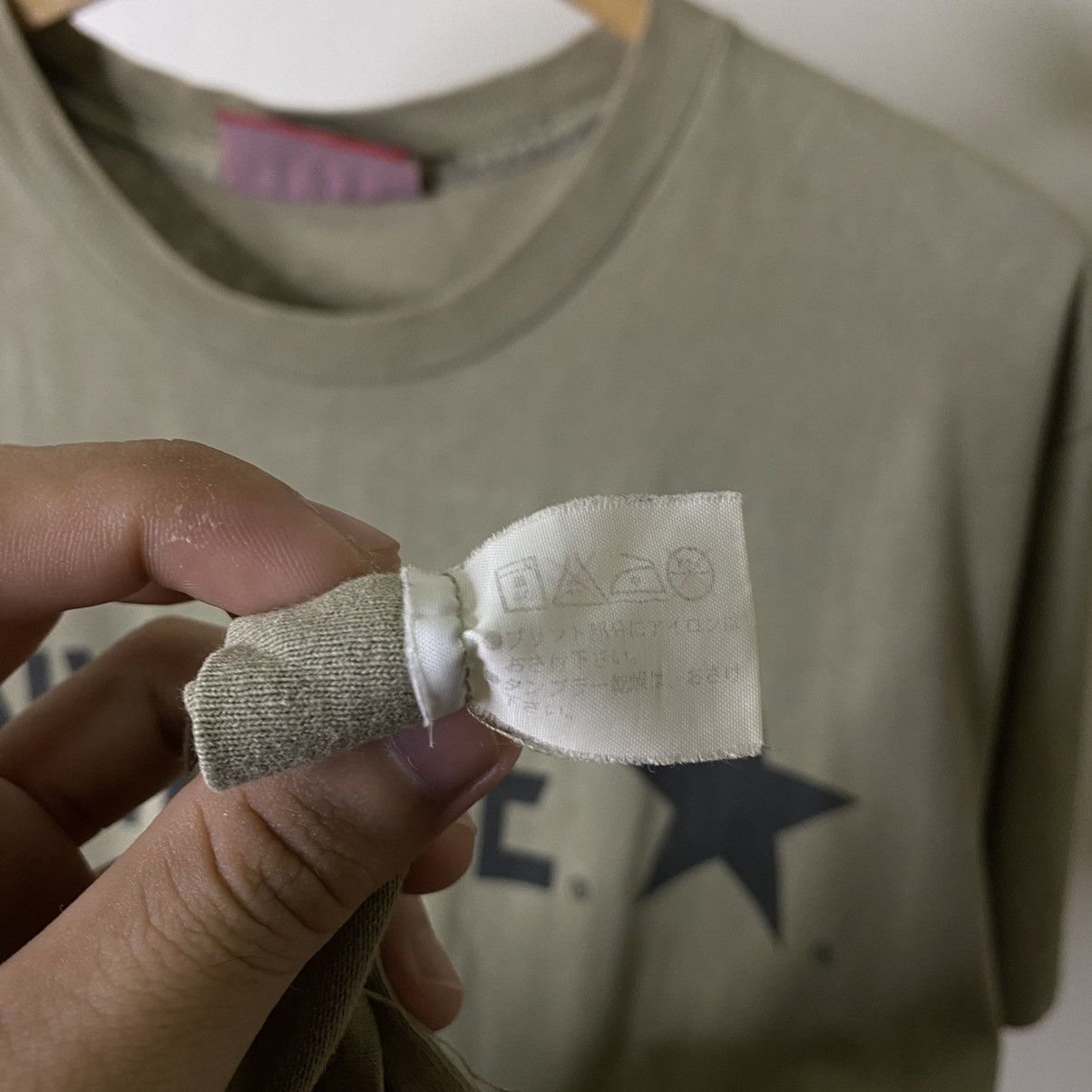 Converse 1990s Converse OG Logo Olive Green Tee Made in USA Size US M / EU 48-50 / 2 - 5 Thumbnail
