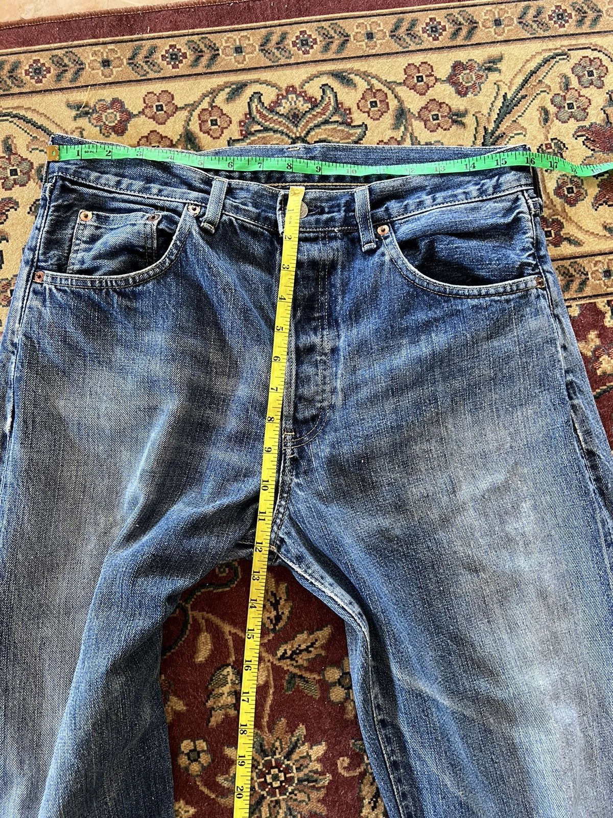 Levi's × Levi's Vintage Clothing VINTAGE LEVIS 503B BIG E SELVEDGE DISTRESSED JEANS Size US 32 / EU 48 - 15 Thumbnail