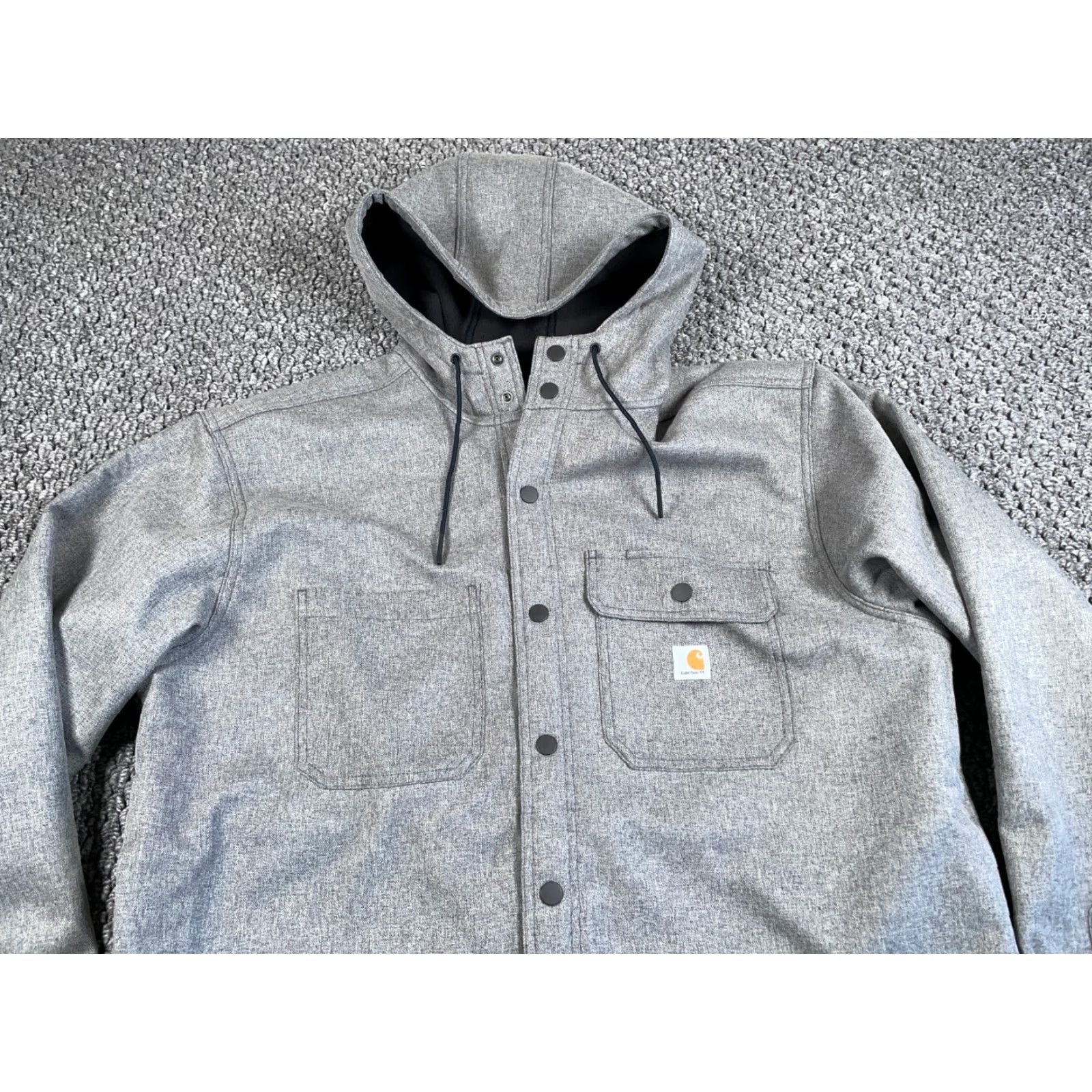 Carhartt Carhartt Rain Defender Hooded Shirt Jacket Adult XL Gray Relaxed Fit 105022 BKH Size US XL / EU 56 / 4 - 4 Thumbnail