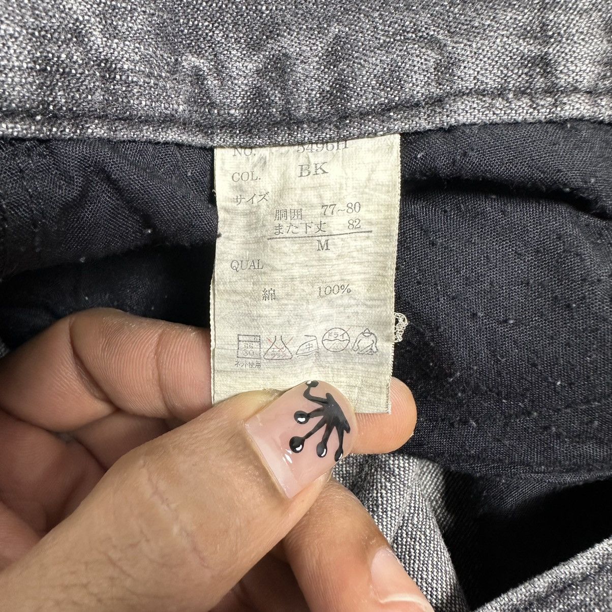 Japanese Brand Black Baccara Distressed Flared Bondage Pants Size US 32 / EU 48 - 15 Thumbnail