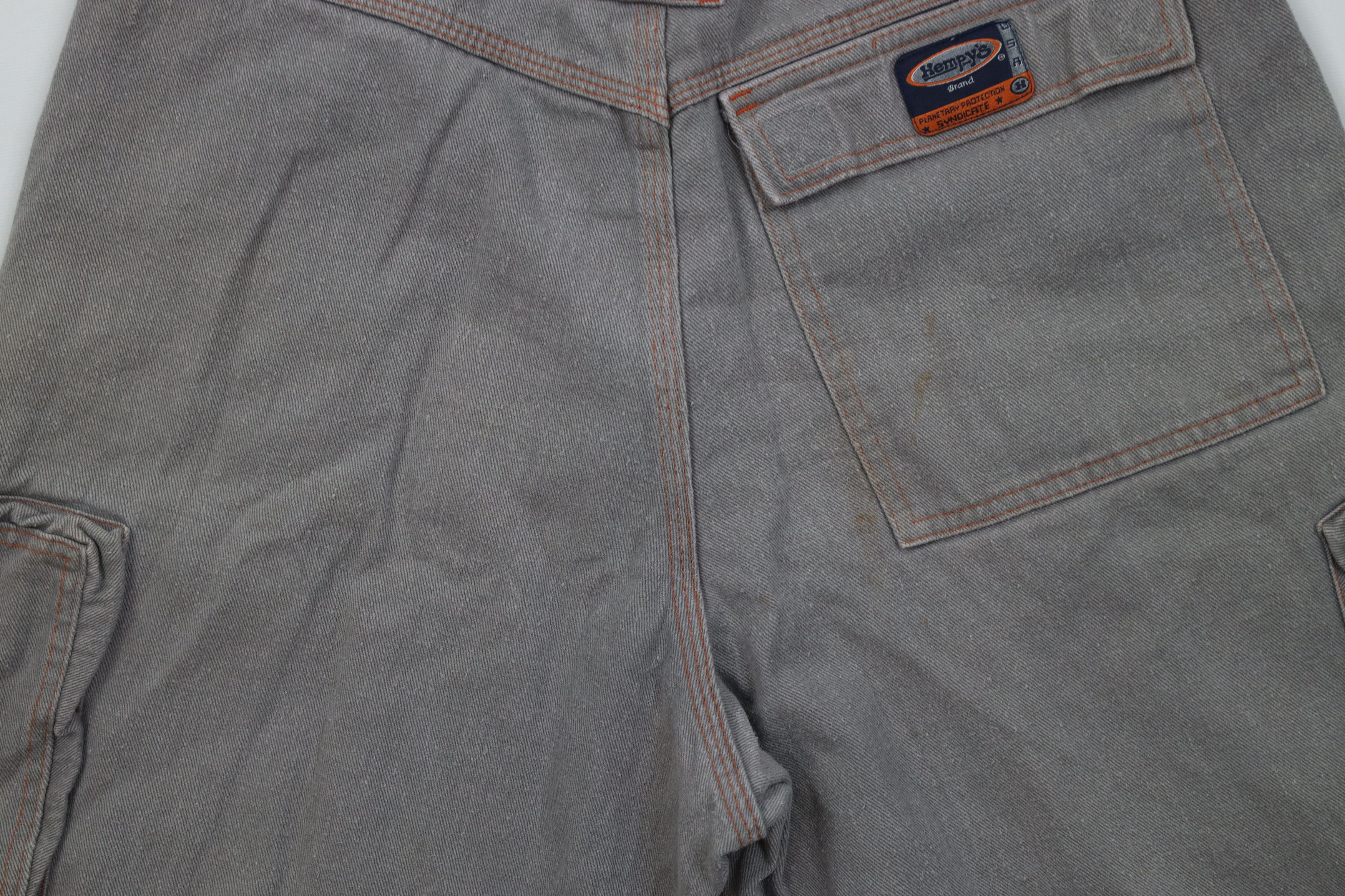 Vintage Vintage 90s Y2K Streetwear Skateboard Cargo Shorts Gray Size US 34 / EU 50 - 11 Thumbnail