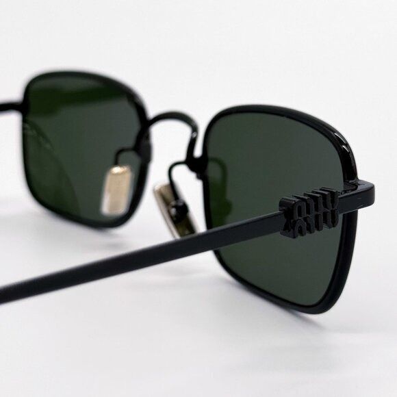 Miu Miu NEW MIU MIU SUNGLASSES MUA53S 1AB1I0 BLACK WOMEN MU A53S SMU Size ONE SIZE - 6 Thumbnail