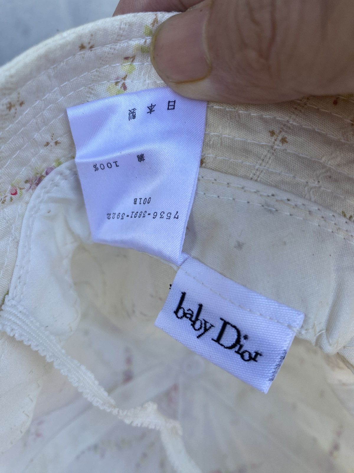 Dior BABY DIOR FLORAL TODDLER BUCKET HAT Size ONE SIZE - 7 Thumbnail