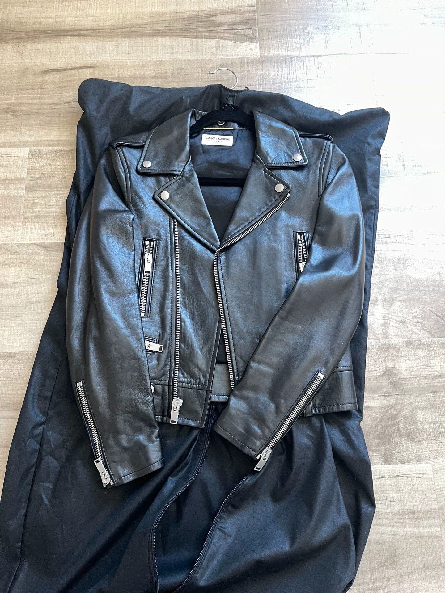 Saint Laurent Paris Saint Laurent Paris Classic motorcycle jacket Size US S / EU 44-46 / 1 - 1 Thumbnail