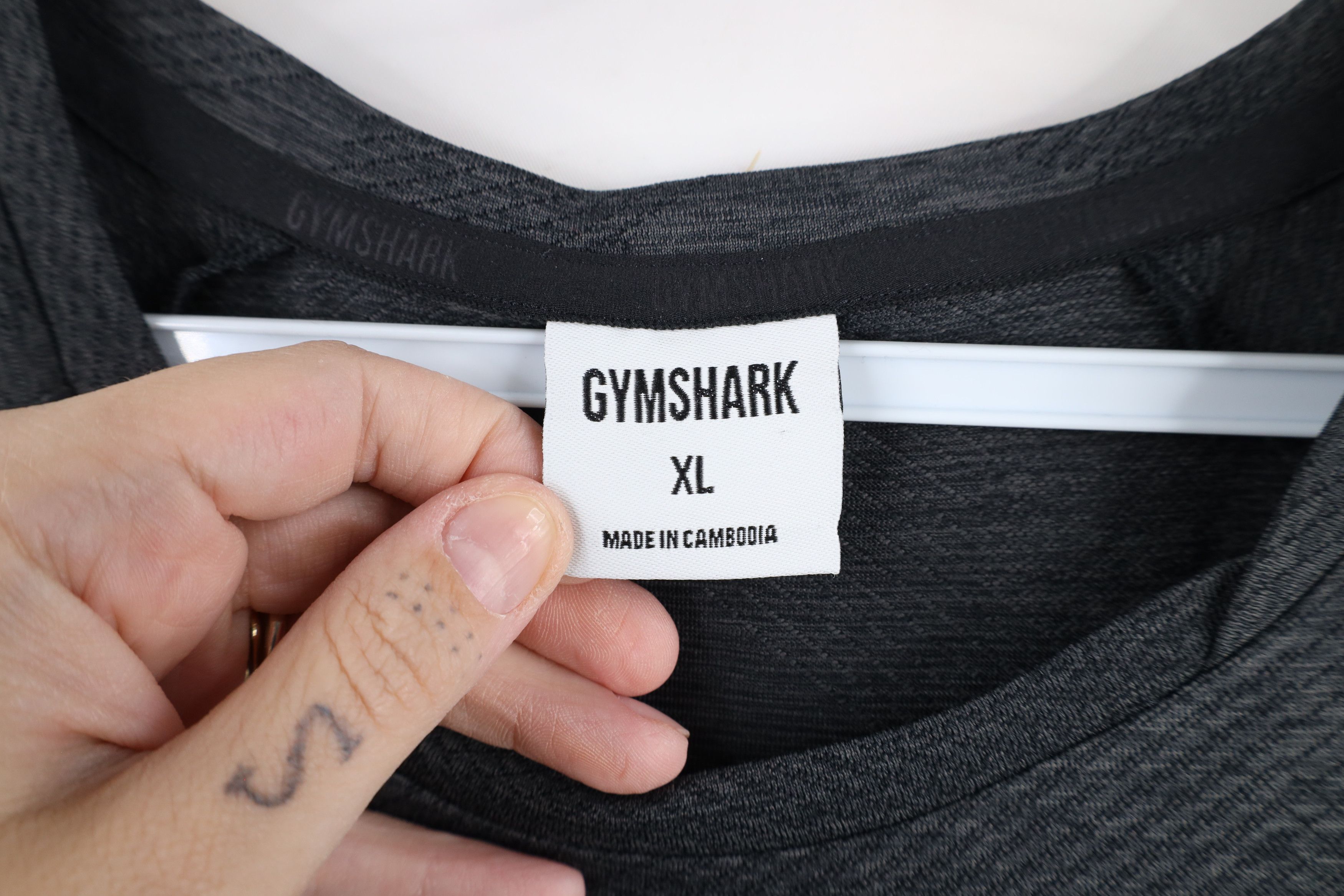 Gymshark × Vintage Gymshark Gym Running Jogging Weightlifting T-Shirt Gray Size US XL / EU 56 / 4 - 5 Thumbnail