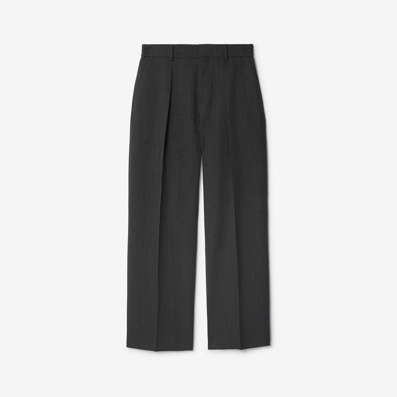Burberry o1w1db10326 Wool Tailored Trousers in Dark Grey Size US 32 / EU 48 - 1 Thumbnail
