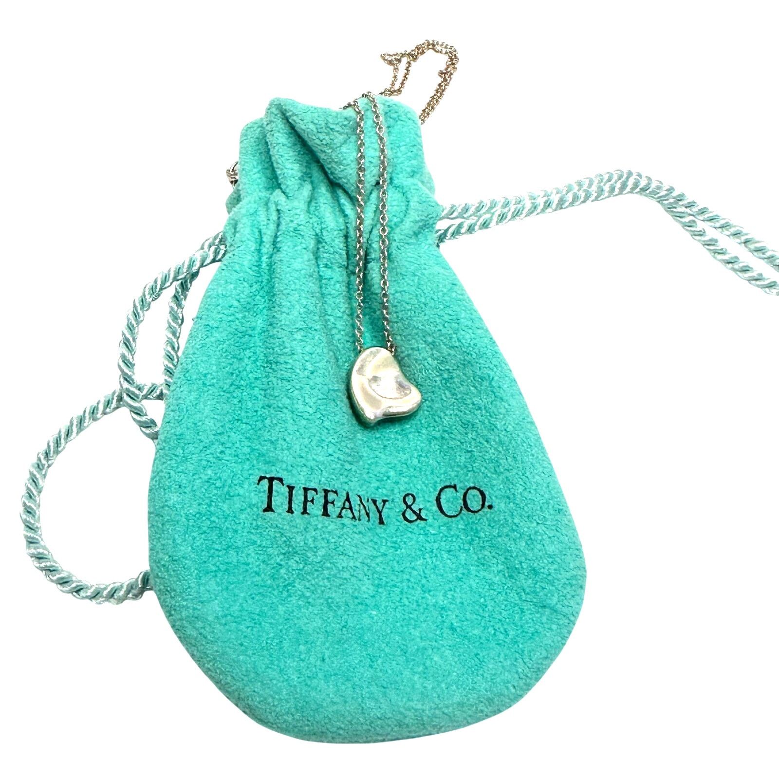 Tiffany & Co. Tiffany and Co Elsa Peretti Full Heart Necklace 16" Dust Bag Size ONE SIZE - 1 Thumbnail