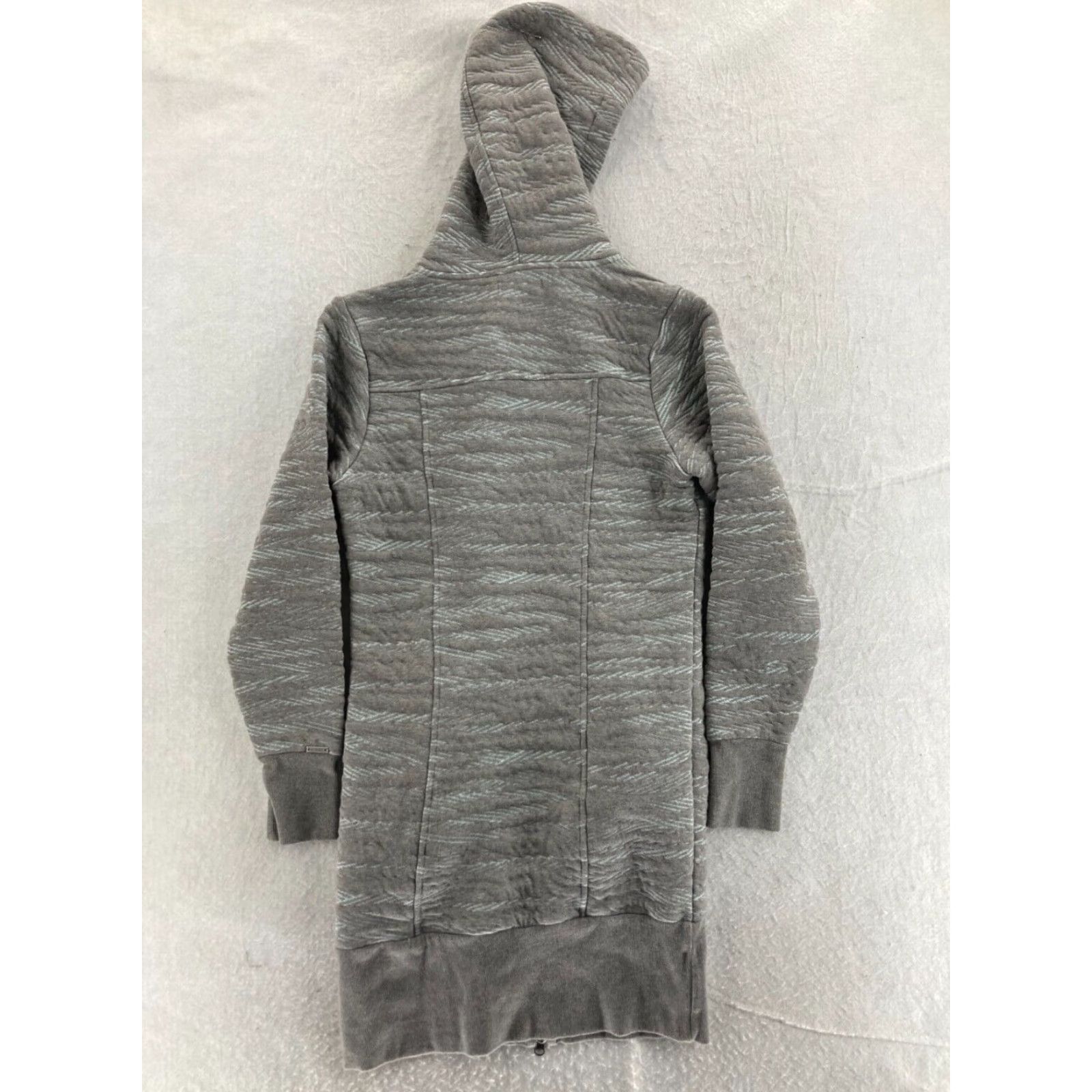 Prana prAna Women's Gray Full Zip Fleece Hoodie Long Sleeve Small Outdoor Activewear Size S / US 4 / IT 40 - 6 Thumbnail