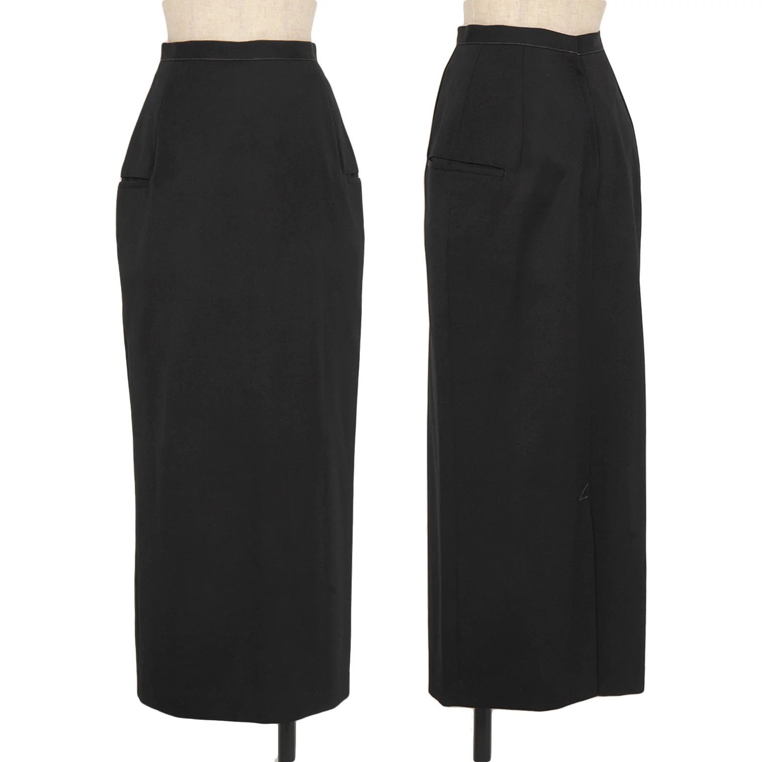 Yohji Yamamoto Yohji Yamamoto Costume Wool Gabardine Side Pocket Skirt Size US 30 / EU 46 - 1 Thumbnail