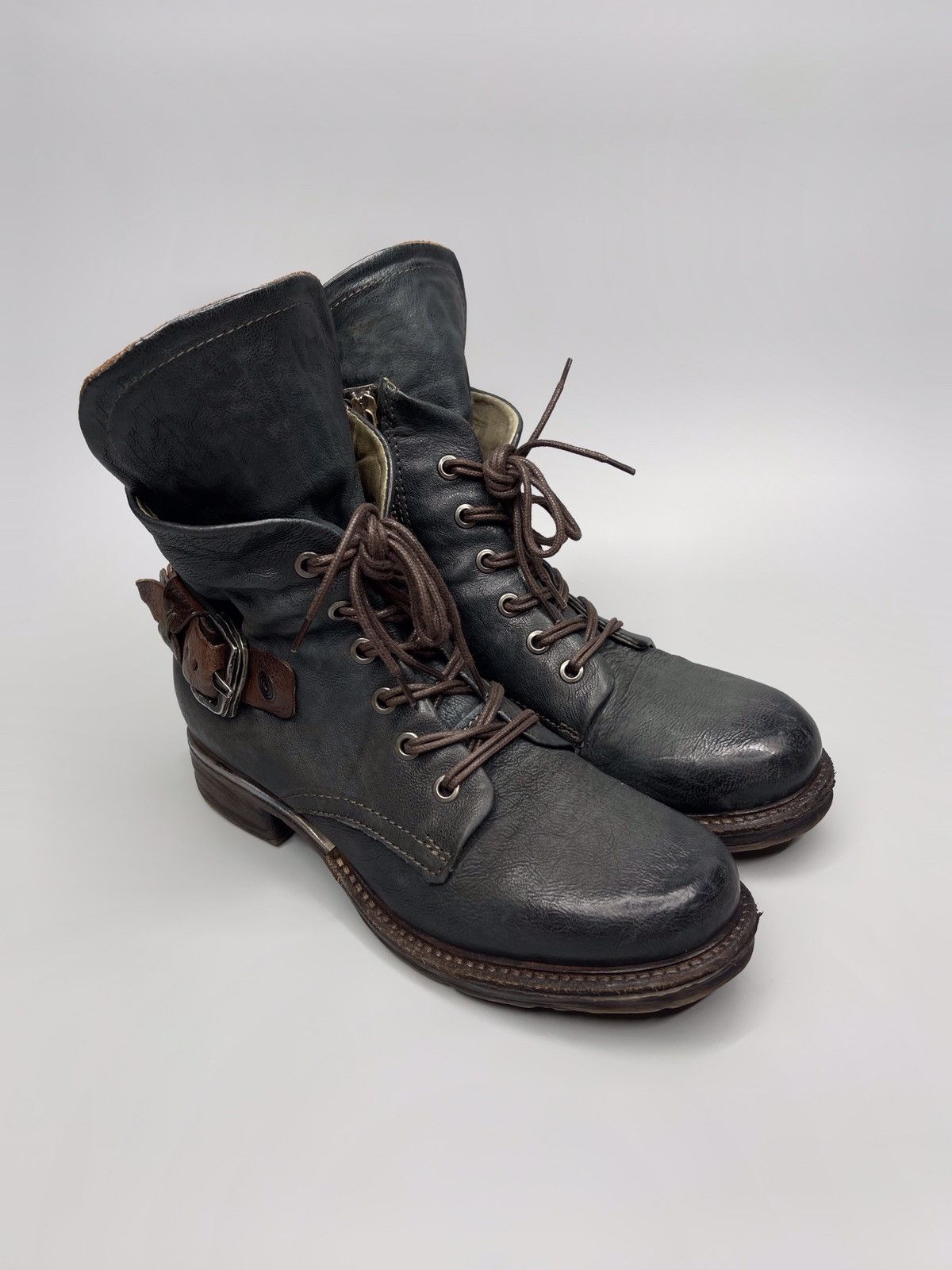 Japanese Brand × Vintage A.S 98 Boots Leather Style Rick Owens Size US 5 / EU 37 - 3 Thumbnail