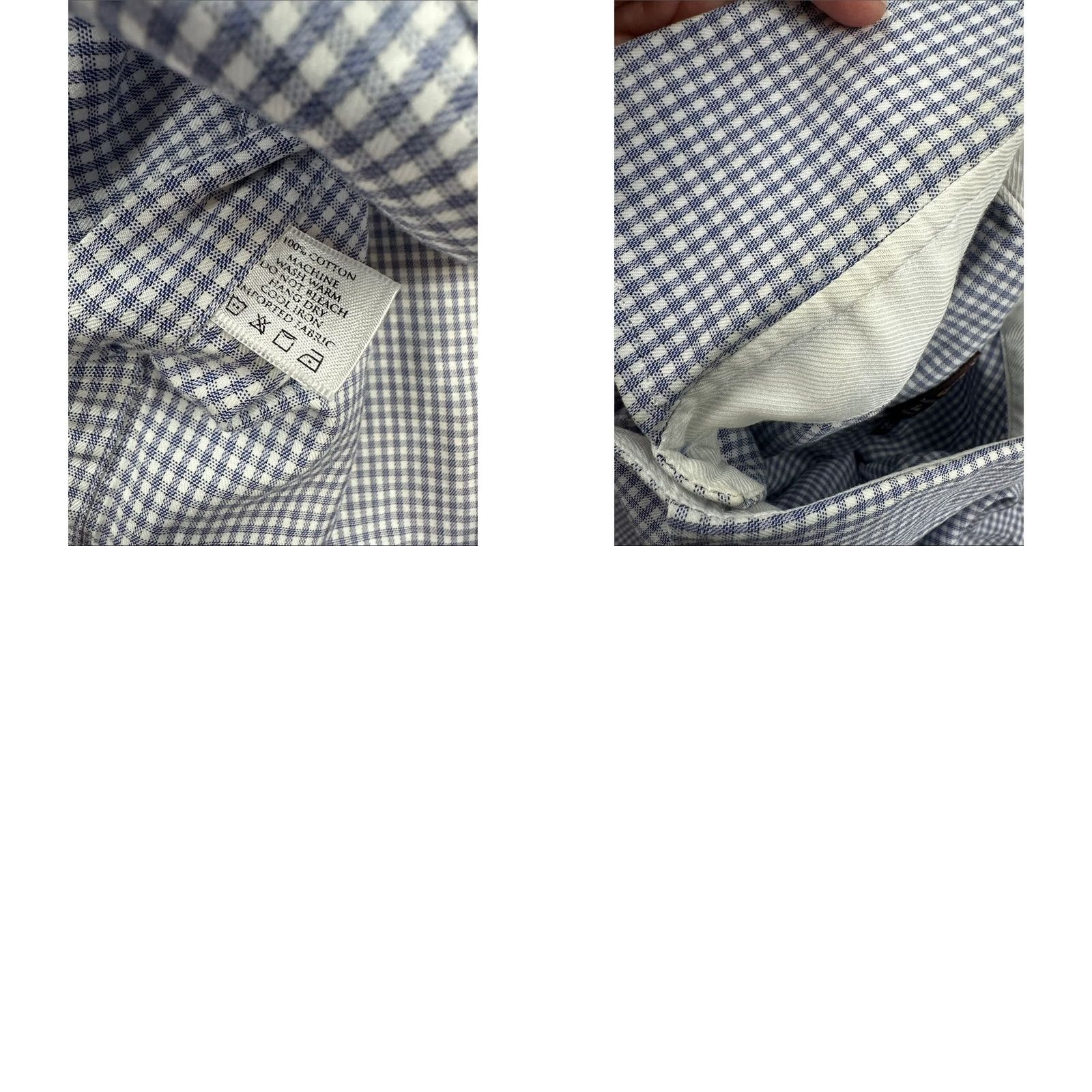 Robert Talbott Robert Talbott Estate Plaid Long Sleeve Button Down Shirt M Navy Blue White - 15.5 Mens Size US M / EU 48-50 / 2 - 8 Thumbnail