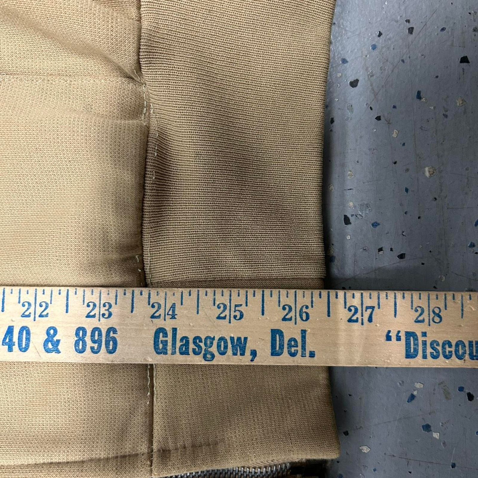 Other VTG 70s/80s Khaki zip-up hoodie with a worn distressed look Size US L / EU 52-54 / 3 - 4 Thumbnail