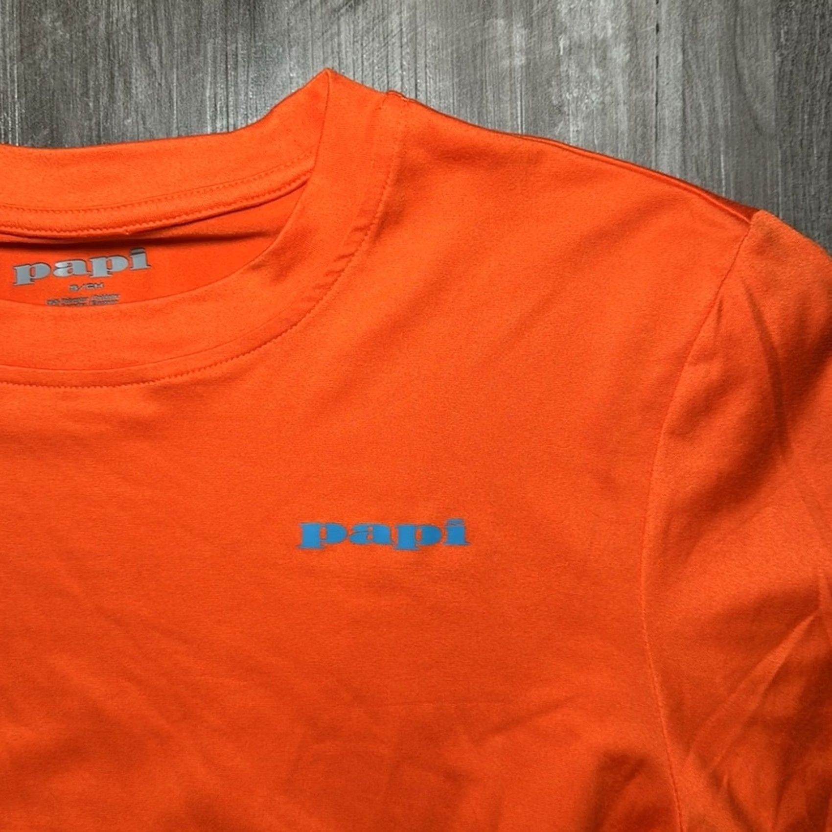 Vintage Papi Soft Touch Brushed Jersey Tee Shirt Orange Men S Small Size US S / EU 44-46 / 1 - 4 Thumbnail