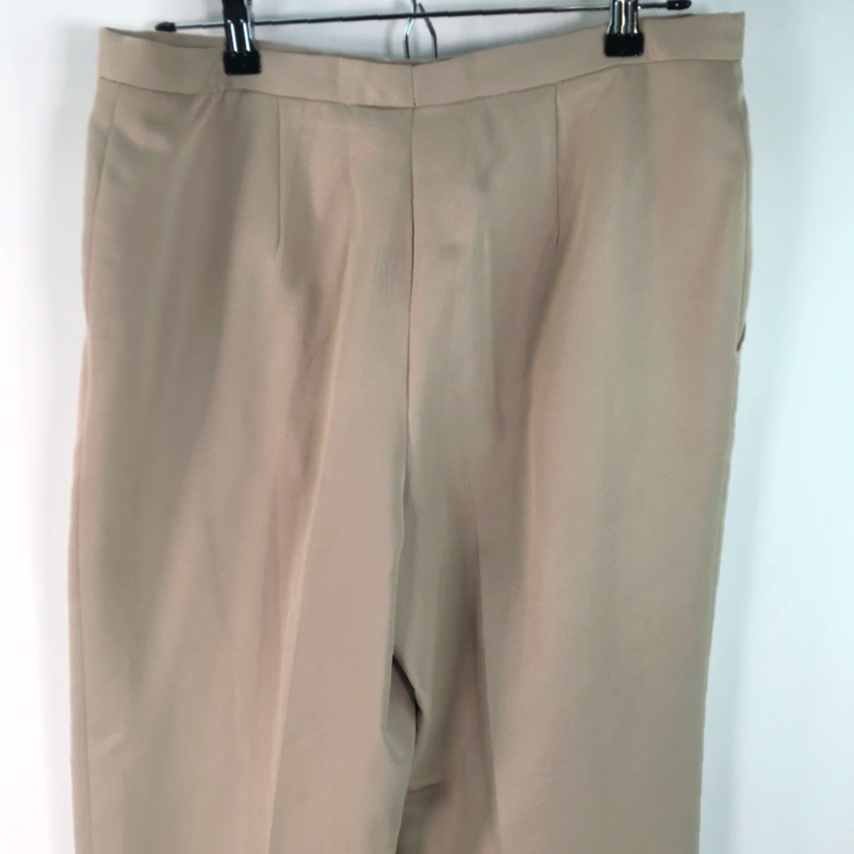 Vintage VINTAGE Harlan Women's Straight Leg High Rise Beige Dress Pants Size 10 32 in Waist Inseam 29 in Regular Fit Pants Mens Womens Size 32" / US 10 / IT 46 - 4 Thumbnail