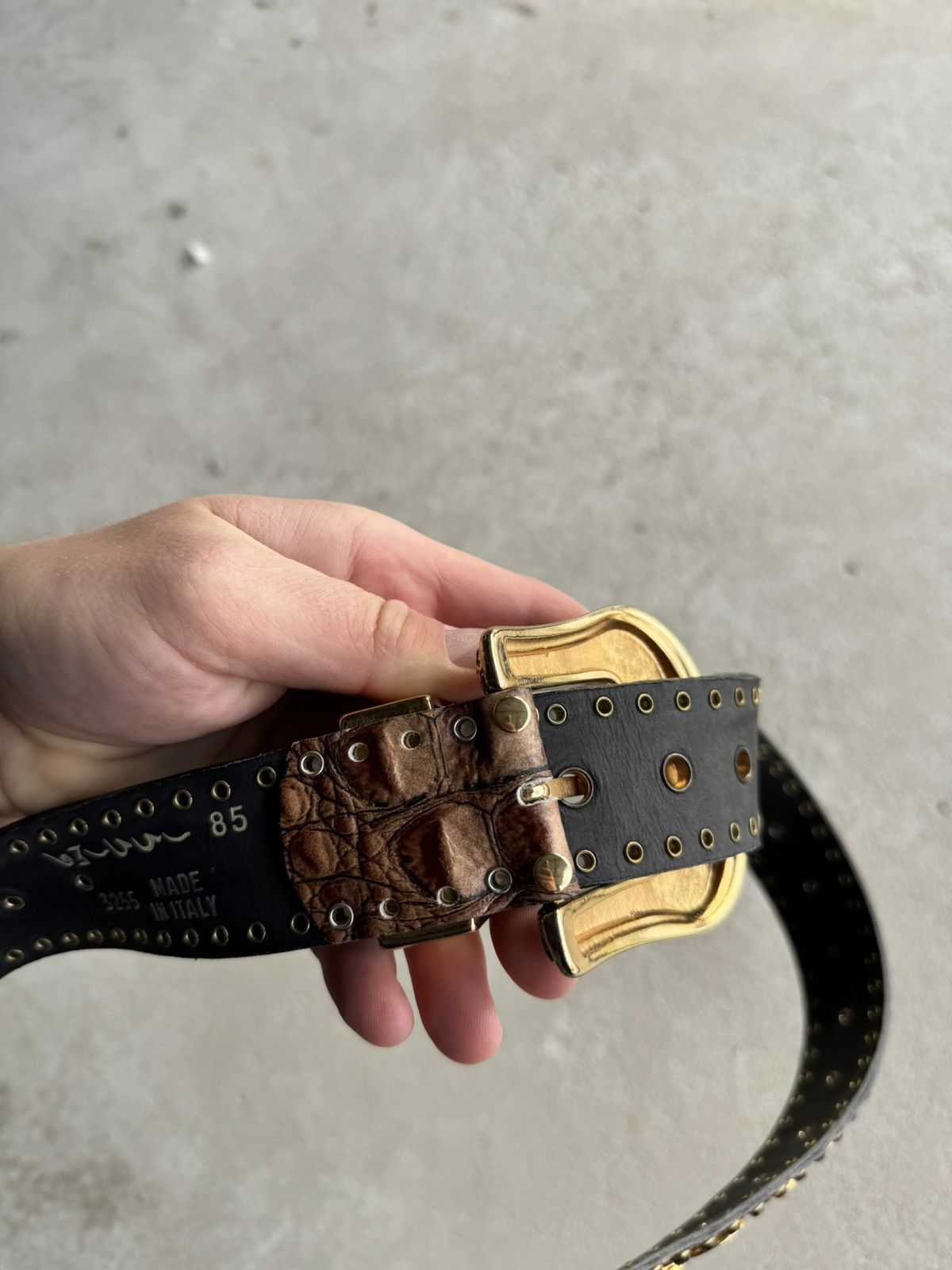 Japanese Brand × Vintage vintage rhinestones brown belt bb simon style Size ONE SIZE - 10 Thumbnail