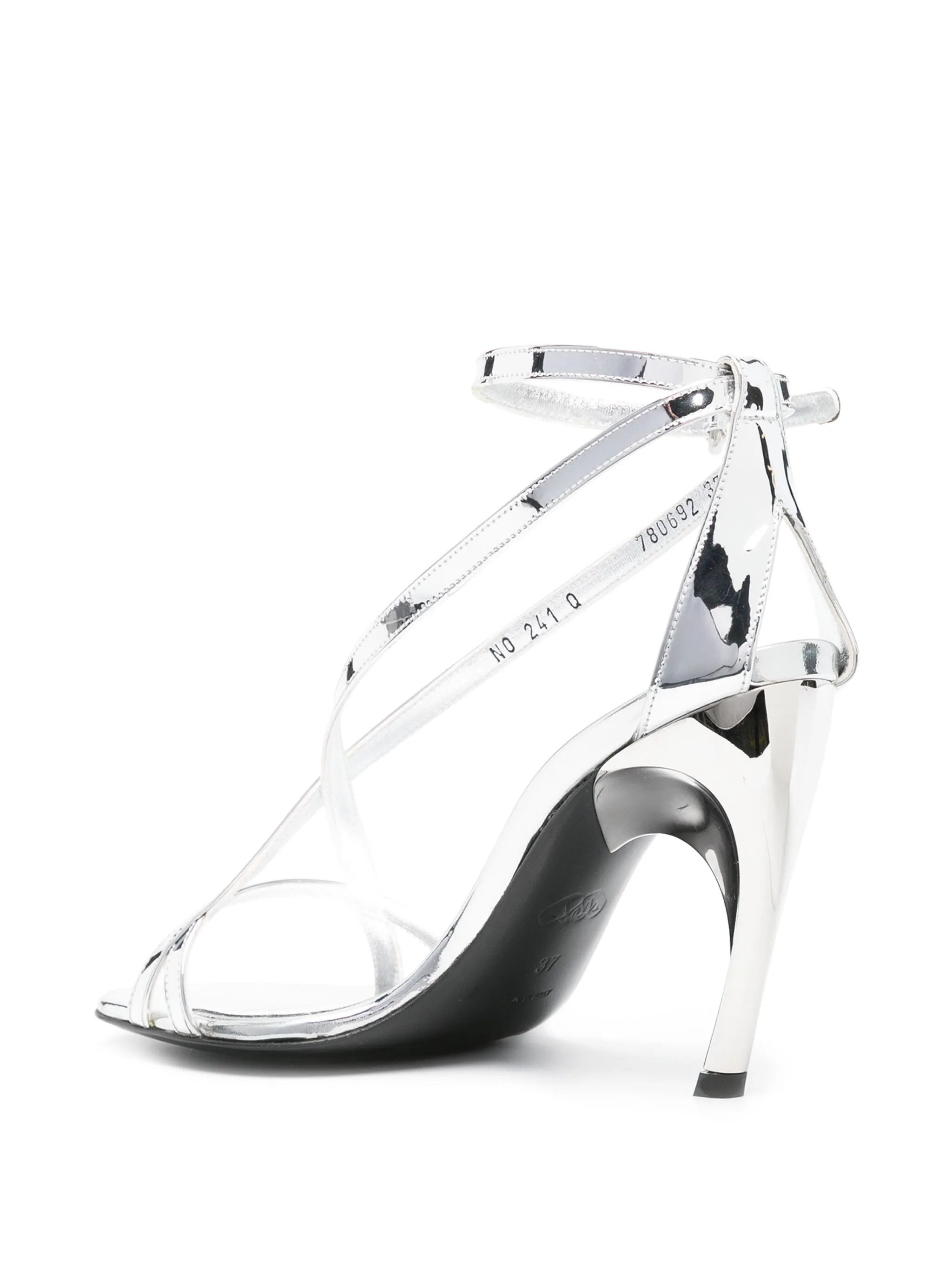 Alexander McQueen o1y0225 Sandals in Silver Size US 9 / IT 39 - 3 Thumbnail