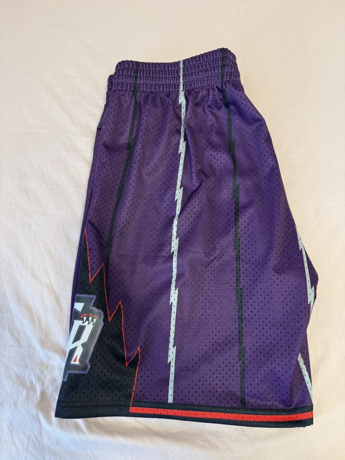 Mitchell & Ness Toronto Raptors Mitchell & Ness Purple Swingman Shorts Size US 38 / EU 54 - 2 Thumbnail