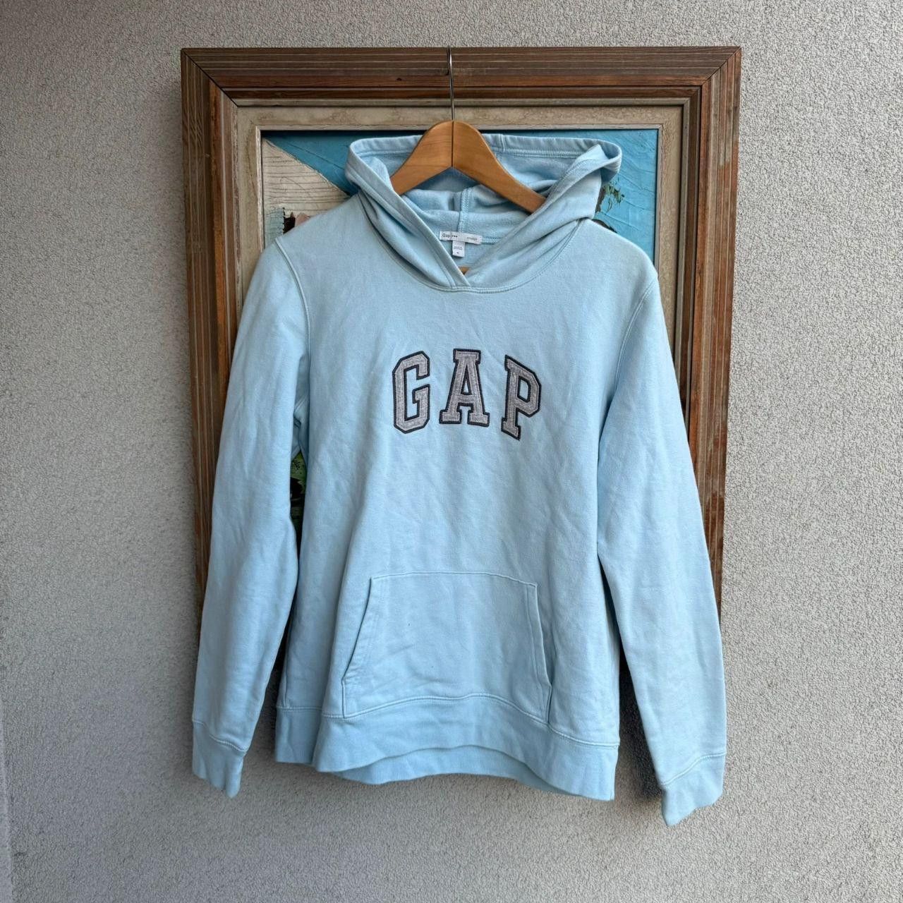 Gap GAP Hoodie Vintage Retro 90s Baby Blue Size S / US 4 / IT 40 - 1 Thumbnail