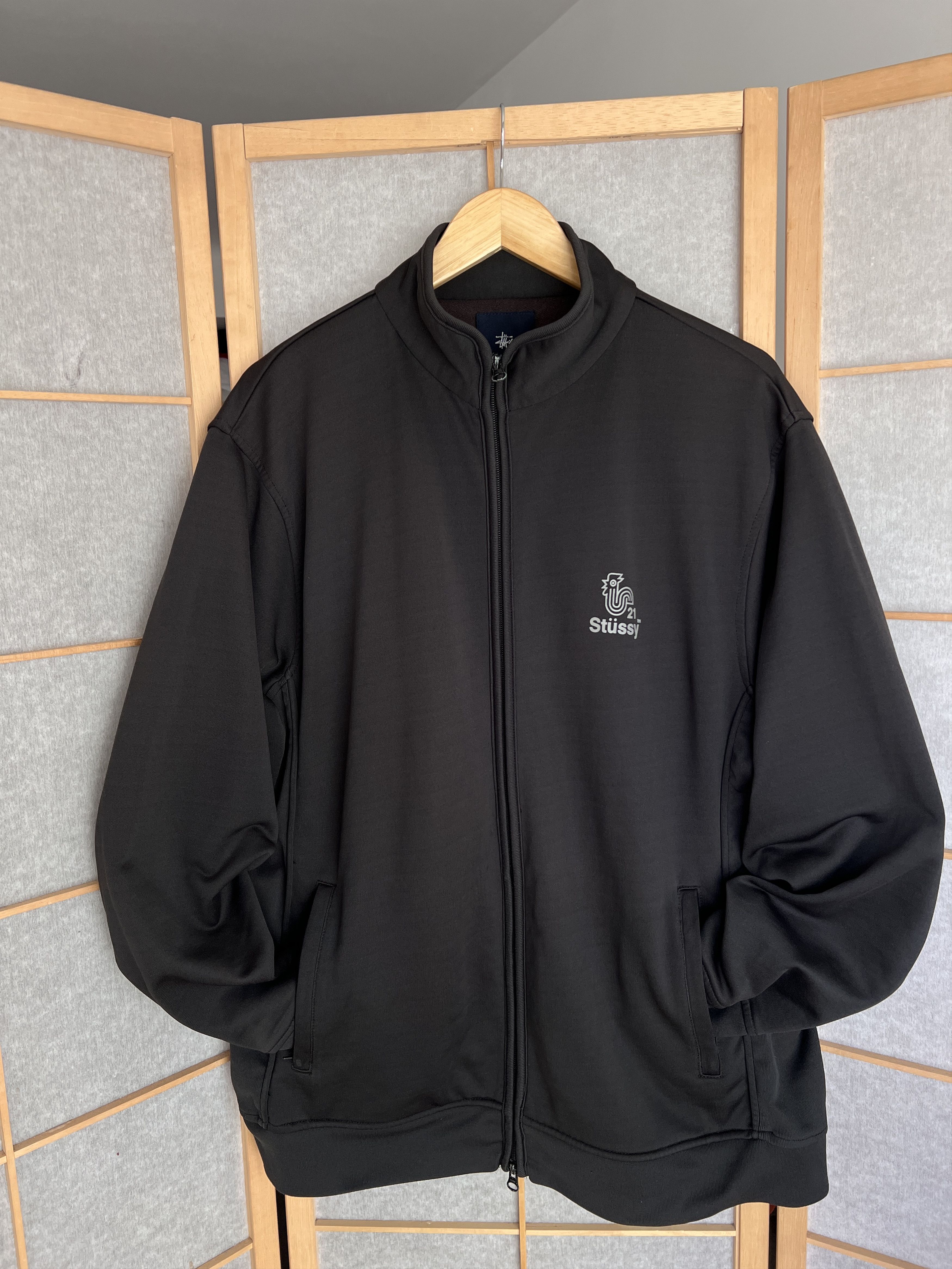 Stussy Rare! Stussy Rooster logo VTG 90s Track top jacket sunfaded Size US XL / EU 56 / 4 - 5 Thumbnail