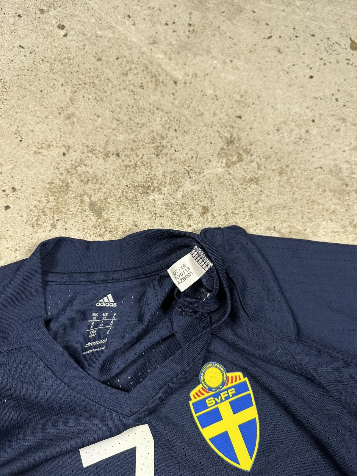 Adidas Adidas x Sweden 2016/2017 #7 Match Worn Issue U21 Jersey Size US M / EU 48-50 / 2 - 8 Thumbnail