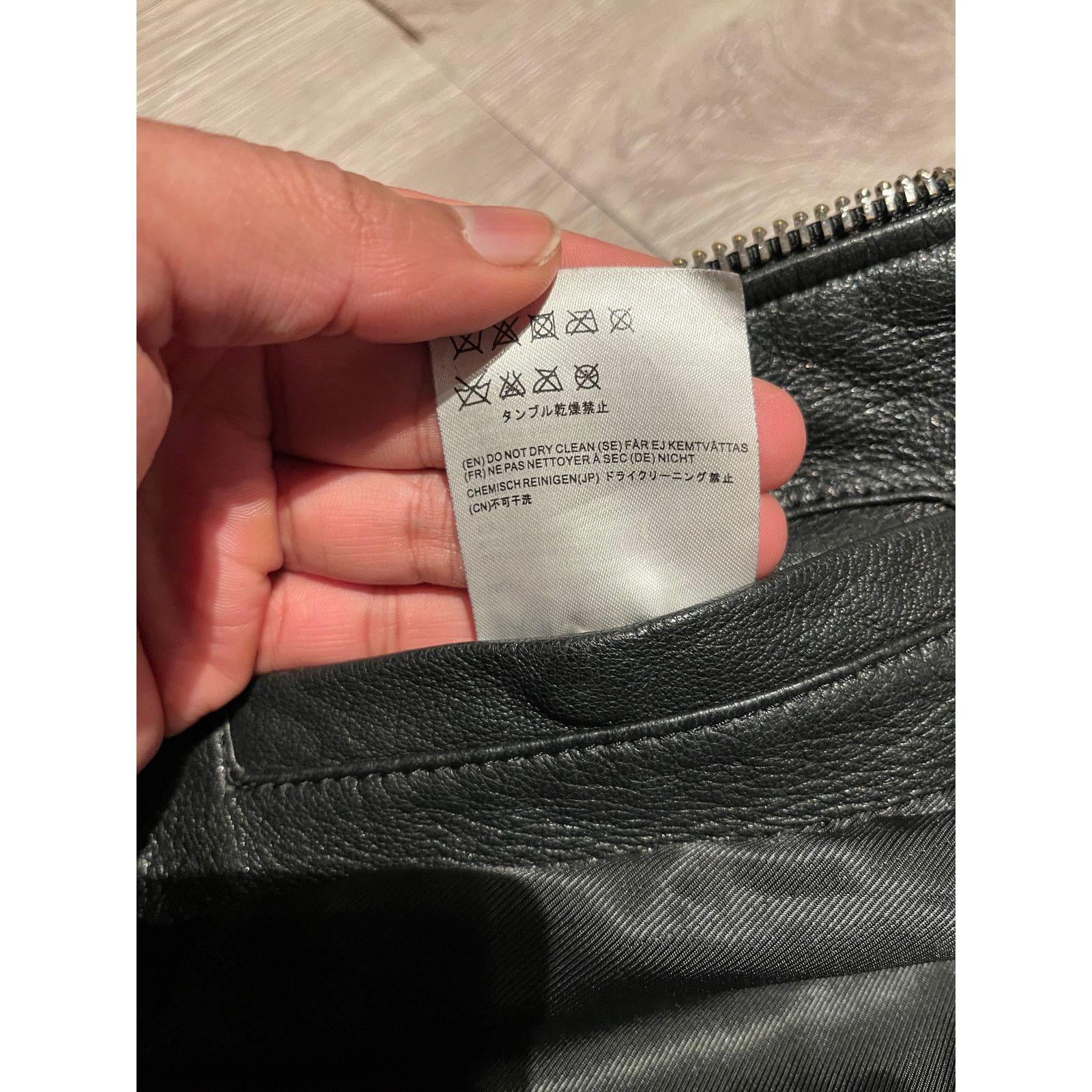 Acne Studios Acne Studios - Mock Leather Biker Jacket/ L / Black Size L / US 10 / IT 46 - 6 Thumbnail