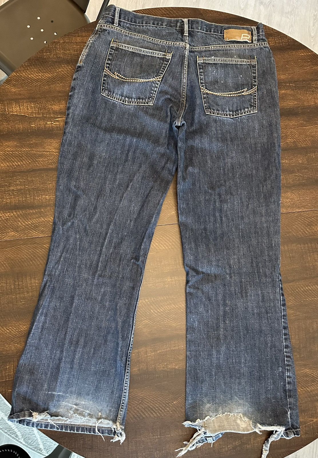 Other Paco Men’s Distressed Boot Cut Jeans-Size 33x31 Size US 33 - 10 Thumbnail