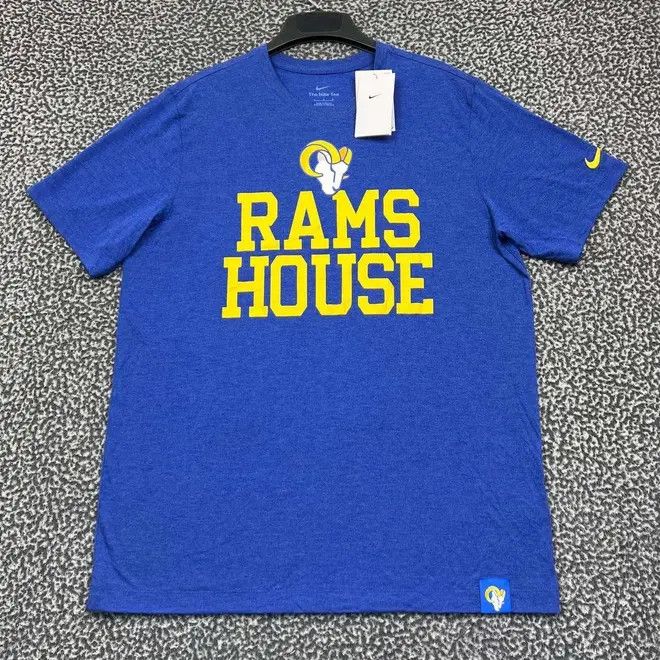 Nike Nike Shirt Men Los Angeles LA Rams Short Sleeve Crew Neck L Size US L / EU 52-54 / 3 - 1 Thumbnail