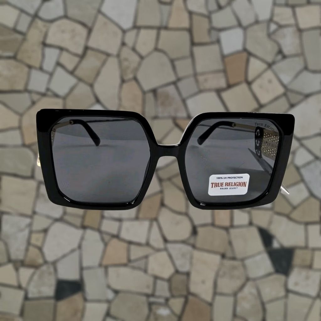 True Religion VINTAGE True Religion Sunglasses Square Oversized Logo UV Protection Womens Size ONE SIZE - 1 Thumbnail
