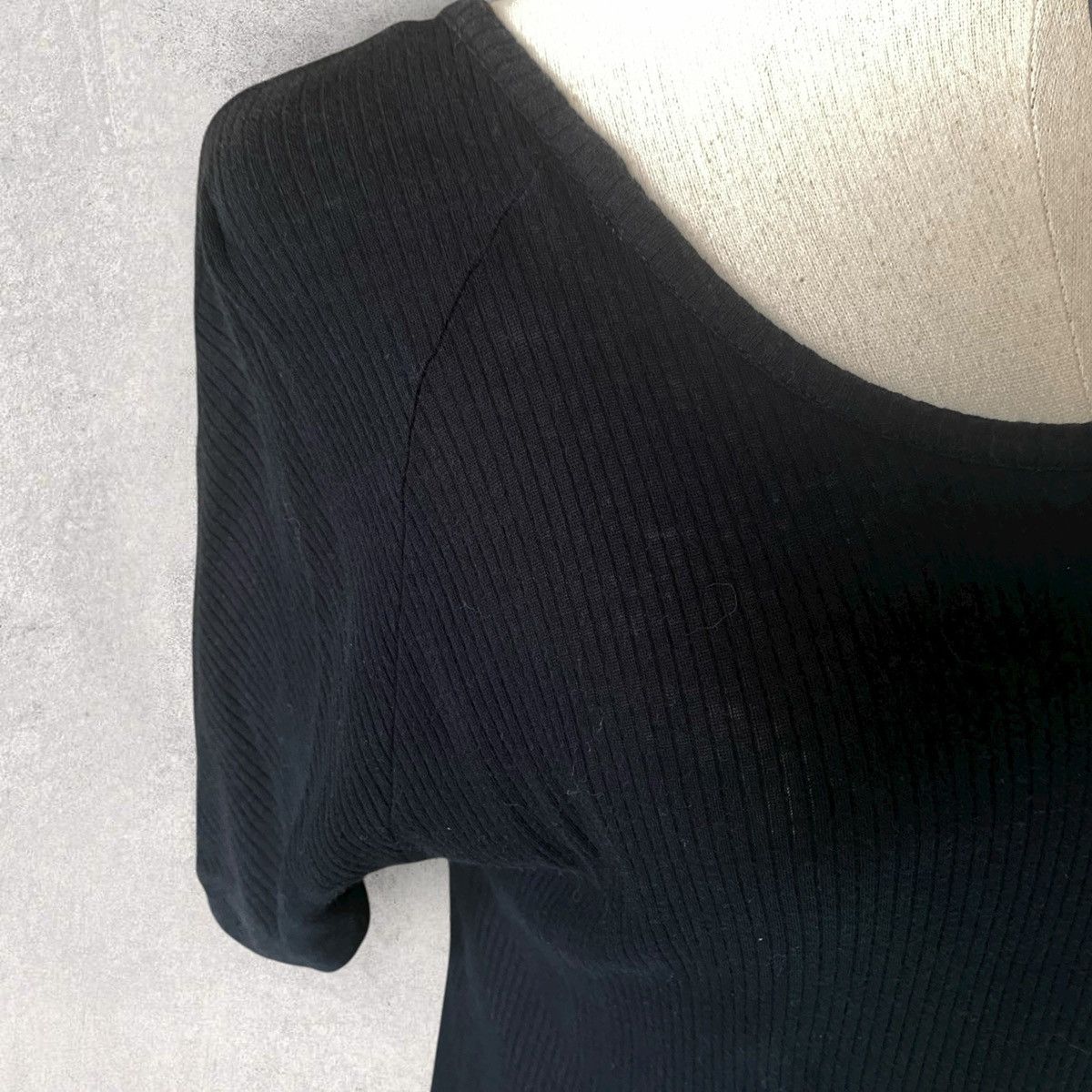 Maison Margiela MM6 SS07 Ribbed Tie-Back Pull Over Blouse Size S / US 4 / IT 40 - 4 Thumbnail