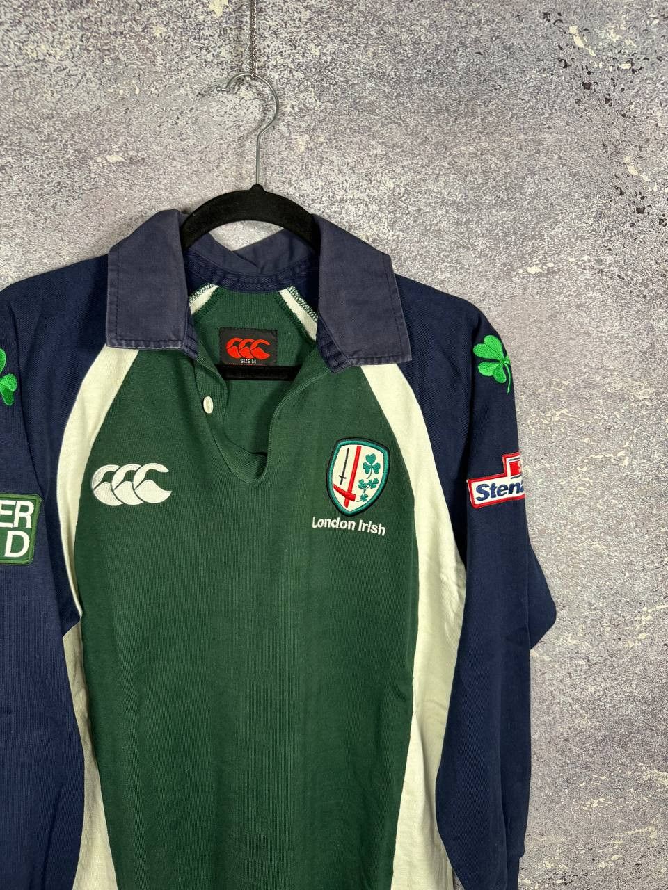 Canterbury of New Zealand Vintage 2003 London Irish Union Canterbury Rugby Jersey Size US M / EU 48-50 / 2 - 2 Thumbnail