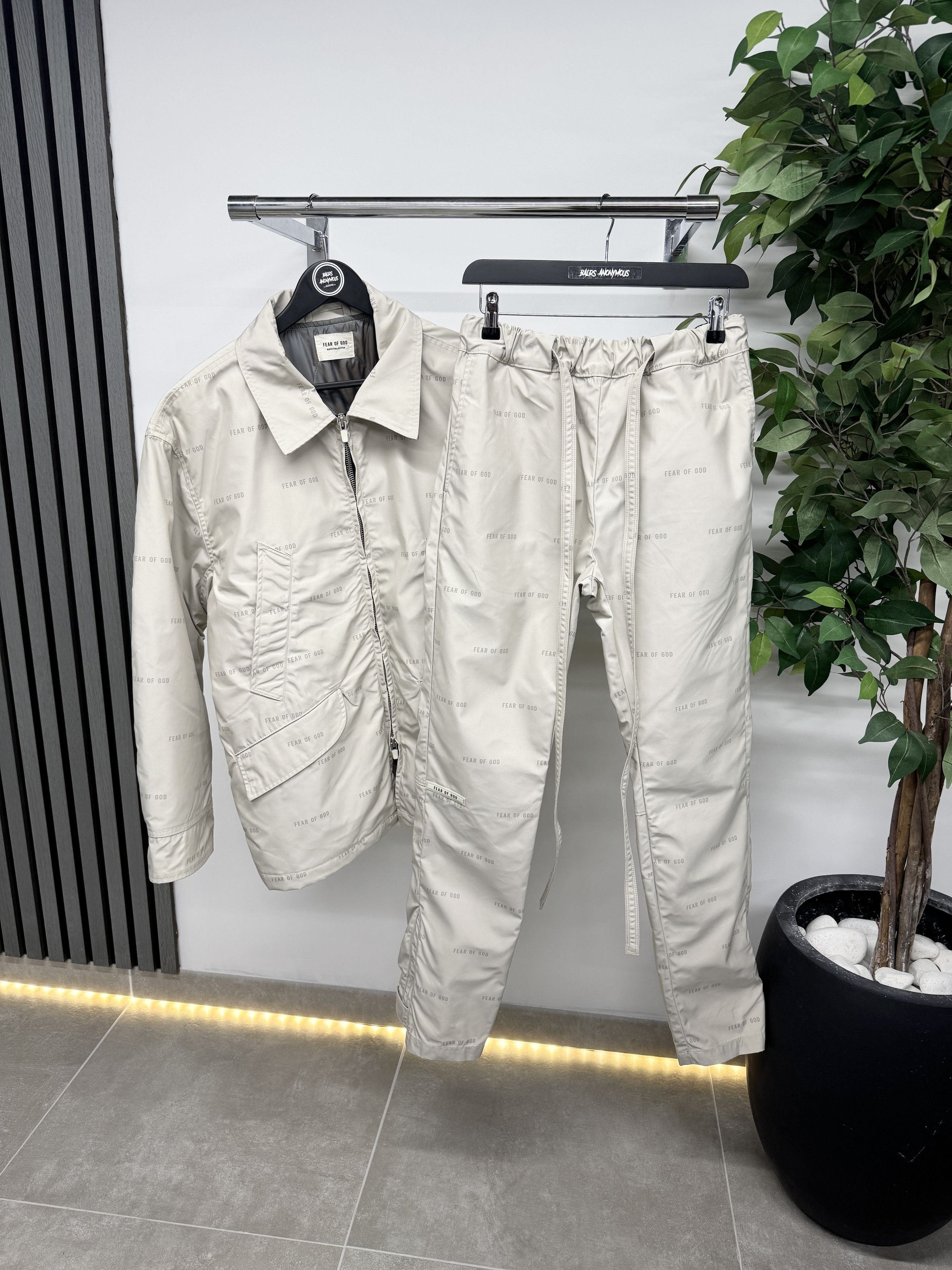 Fear of God Fear Of God All Over Print Track Jacket In Beige RRP £1135 Size US S / EU 44-46 / 1 - 3 Thumbnail