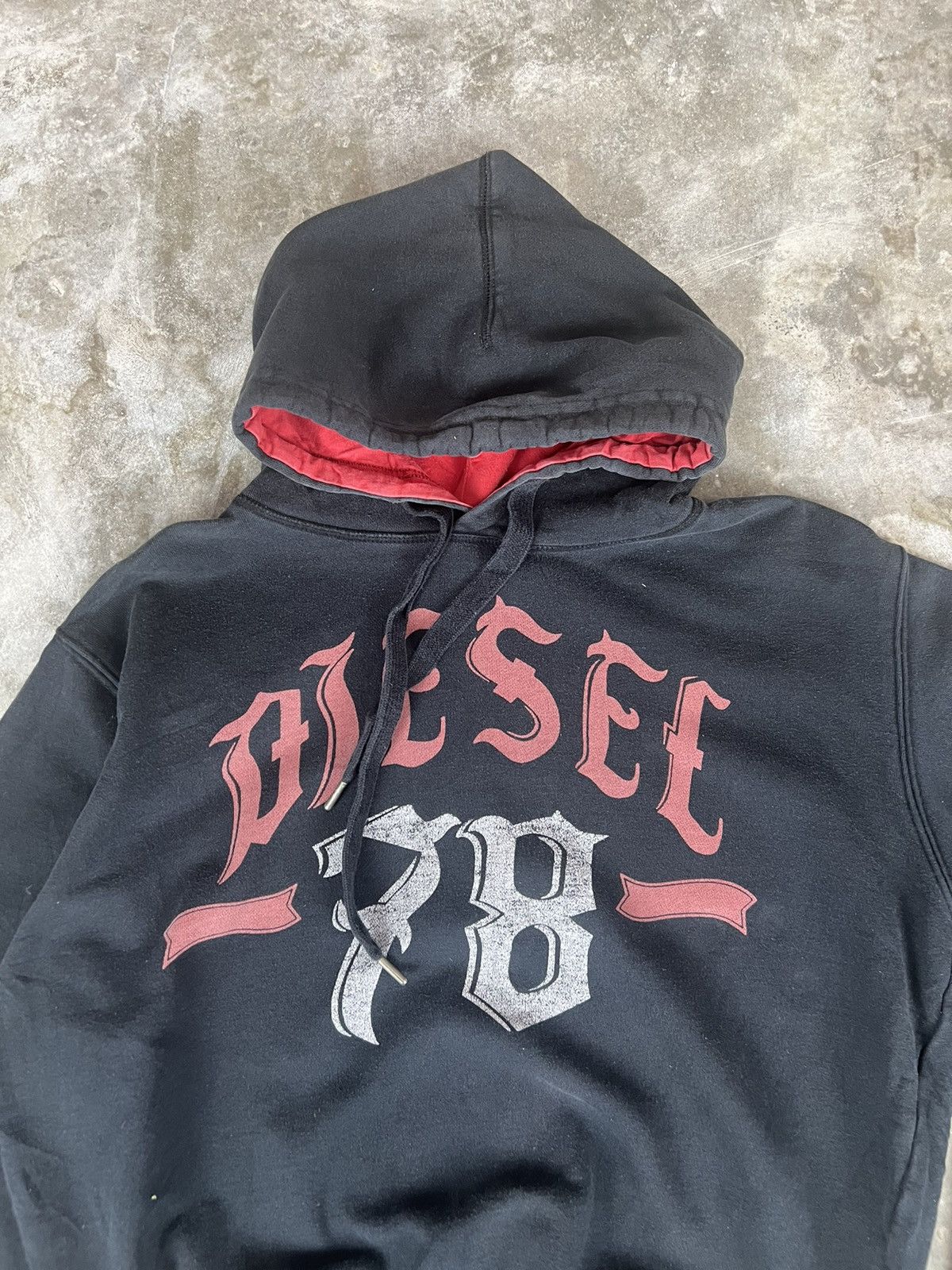 Diesel Vintage Diesel Pullover Spellout Hoodie Size US XL / EU 56 / 4 - 3 Thumbnail